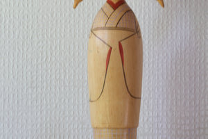 Vintage Creative Kokeshi with Pigtails by Eiko Shibata (1924-) | 29,5 cm