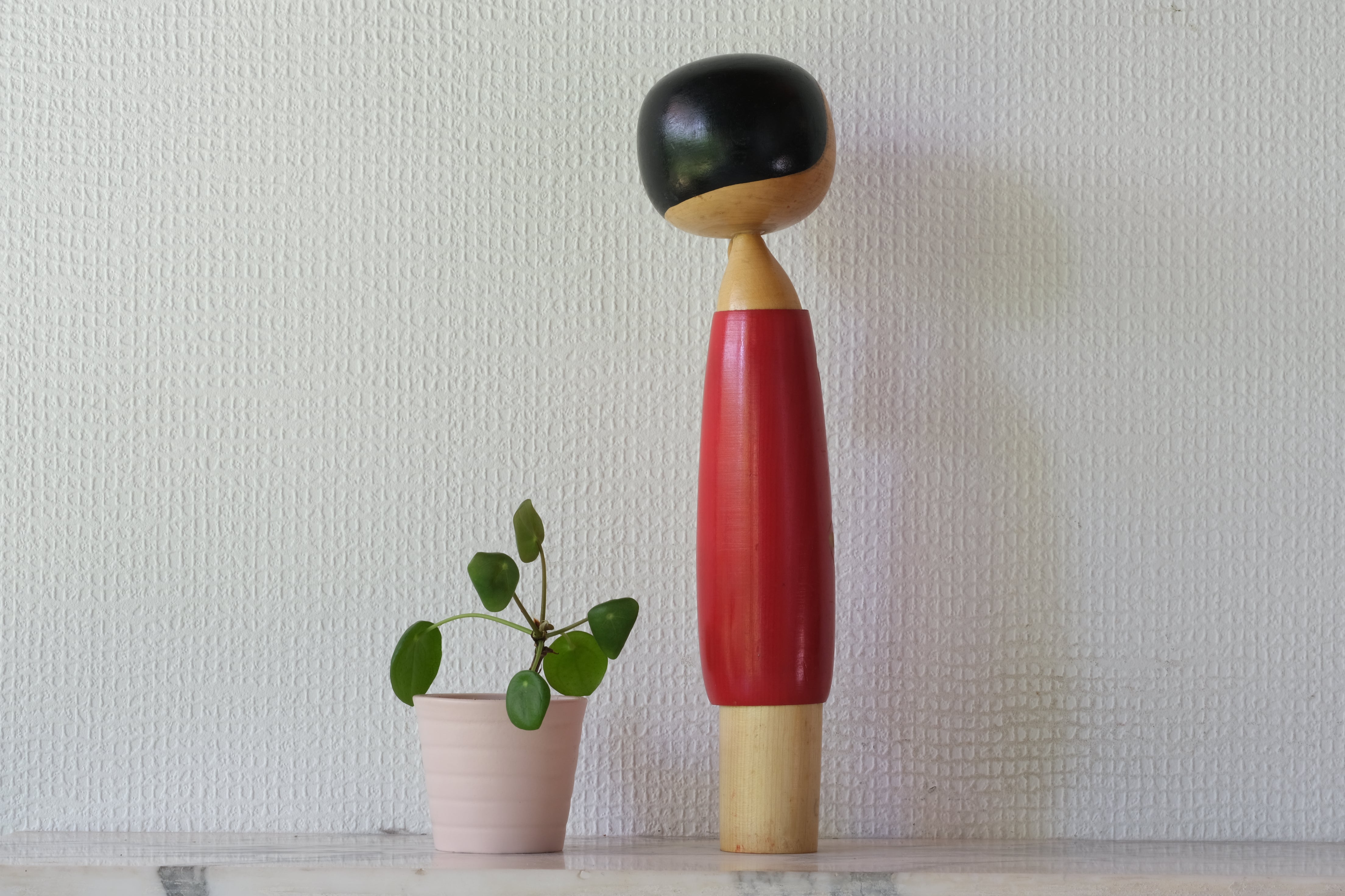 Vintage Creative Kokeshi with Ponytail by Eiko Shibata (1924-) | 31 cm