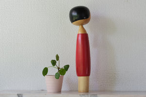 Vintage Creative Kokeshi with Ponytail by Eiko Shibata (1924-) | 31 cm