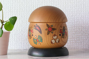 Rare Vintage Creative Kokeshi by Sansaku Sekiguchi (1925-2018) | 12 cm