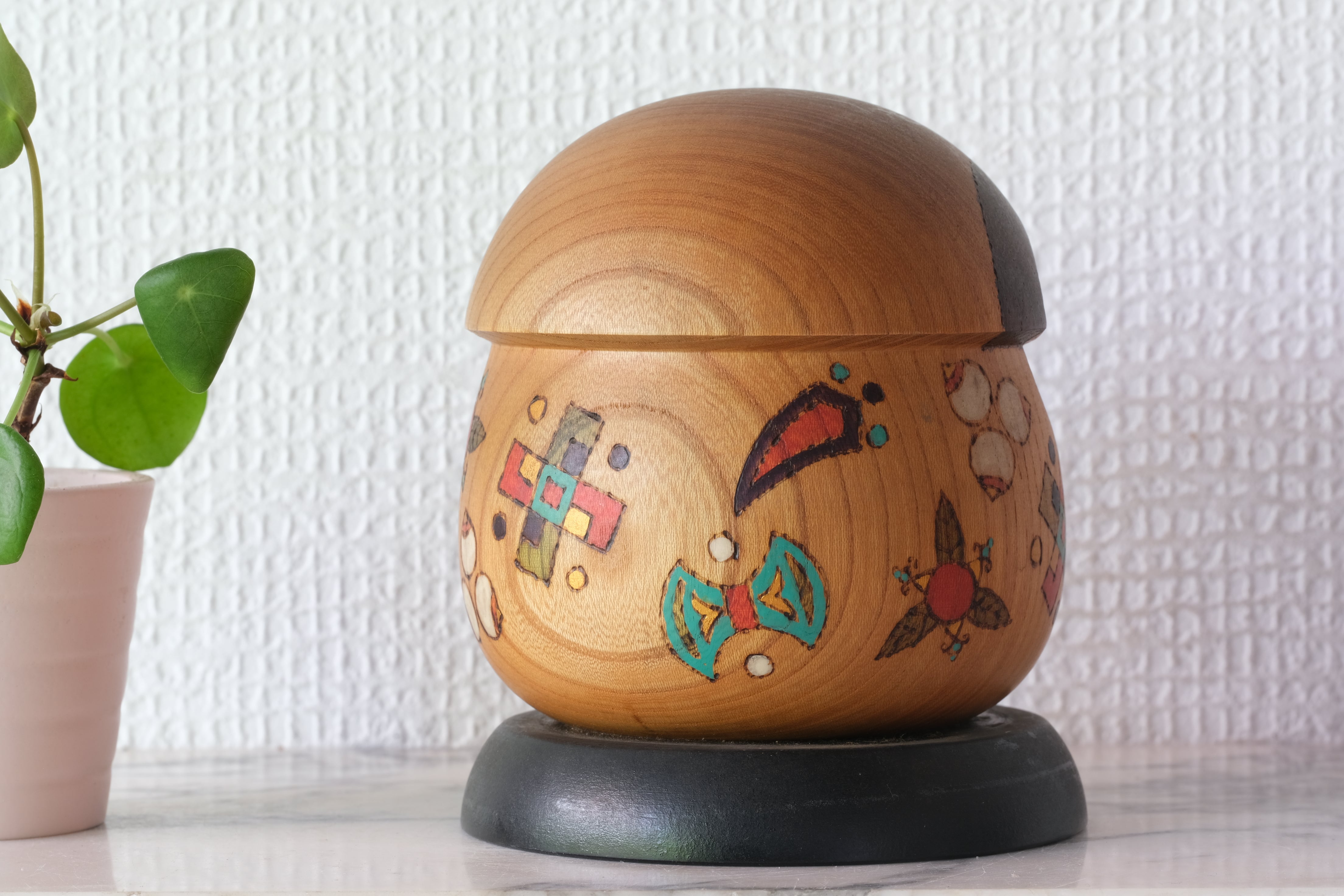 Rare Vintage Creative Kokeshi by Sansaku Sekiguchi (1925-2018) | 12 cm