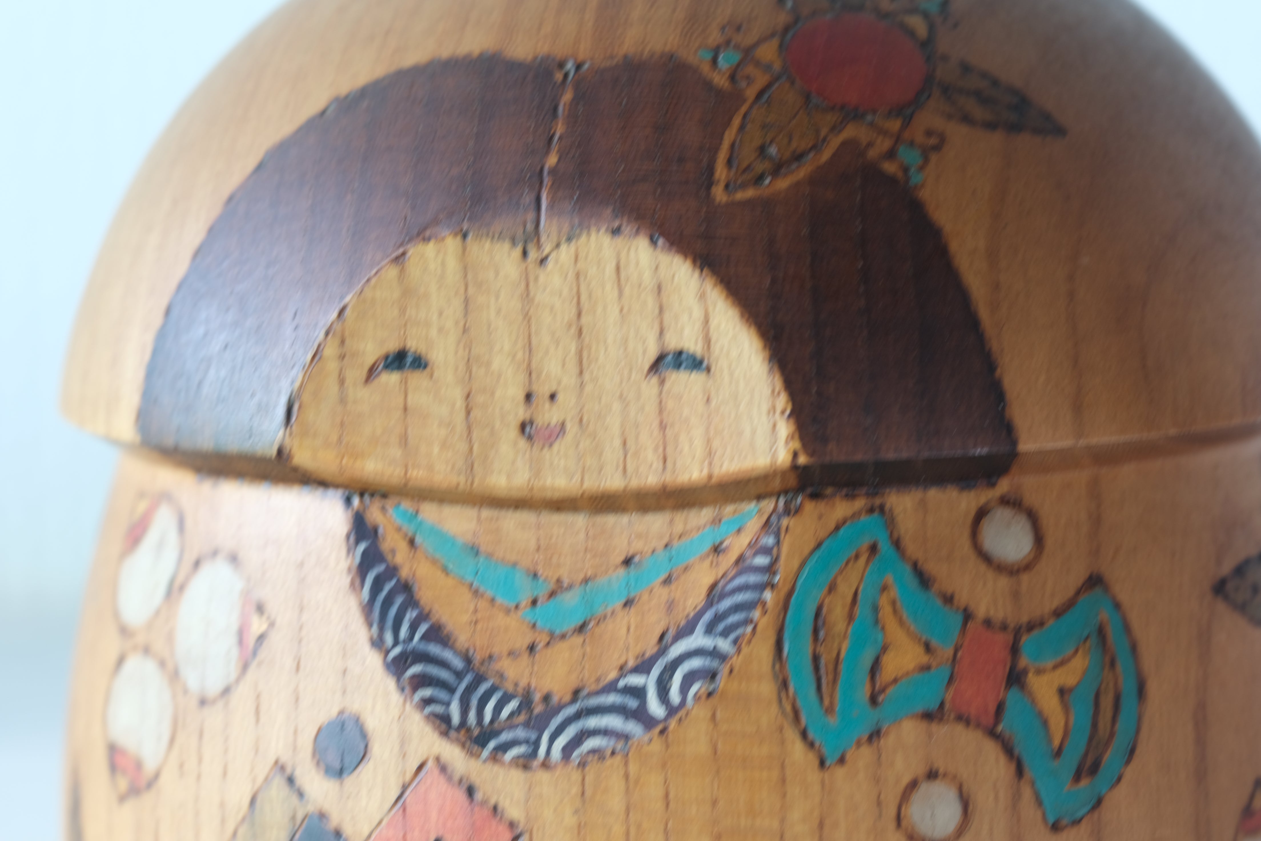 Rare Vintage Creative Kokeshi by Sansaku Sekiguchi (1925-2018) | 12 cm