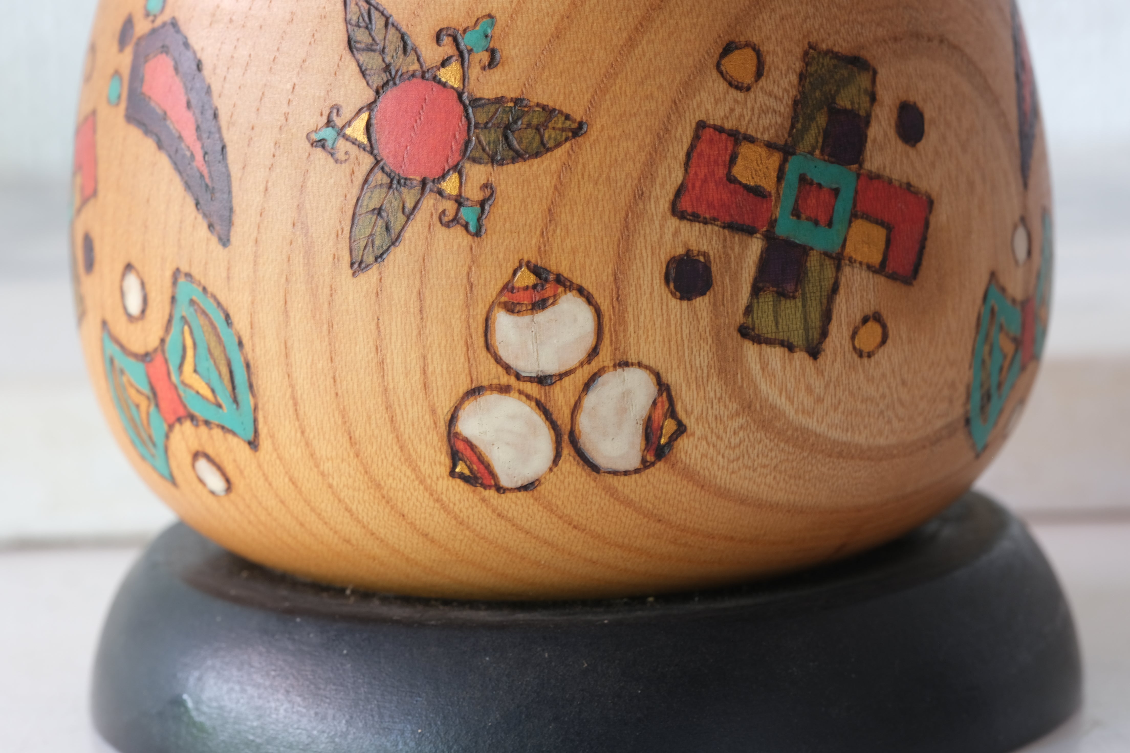 Rare Vintage Creative Kokeshi by Sansaku Sekiguchi (1925-2018) | 12 cm
