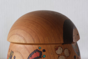 Rare Vintage Creative Kokeshi by Sansaku Sekiguchi (1925-2018) | 12 cm