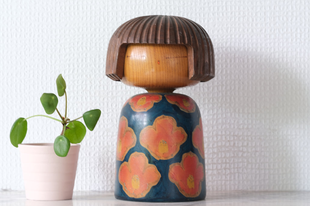 Exclusive Vintage Creative Kokeshi by Maruyama Hougetsu (1948-) | 19,5 cm