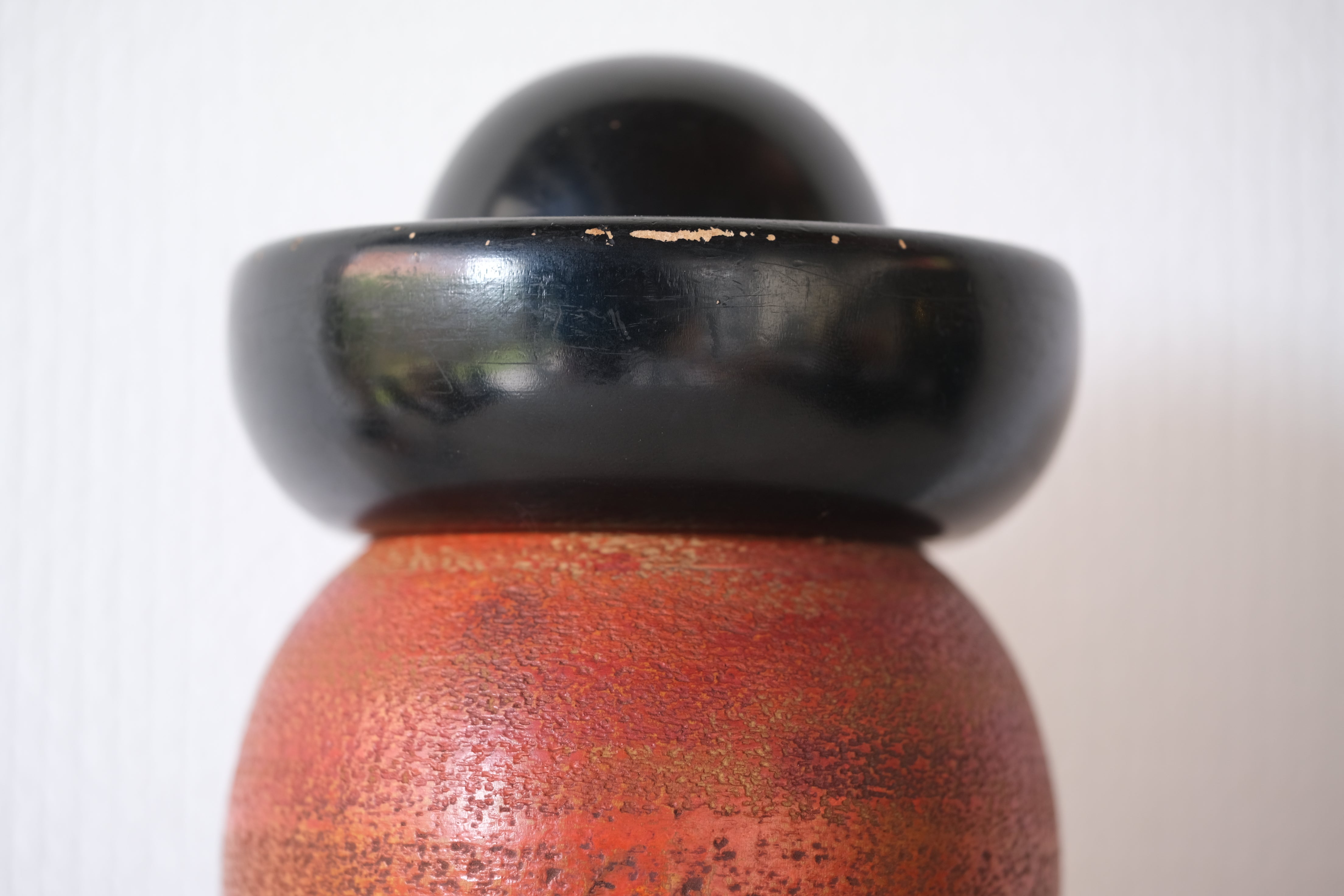 Exclusive Vintage Creative Kokeshi by Katase Kahei 片瀬快平 (1922-2015) | 22 cm