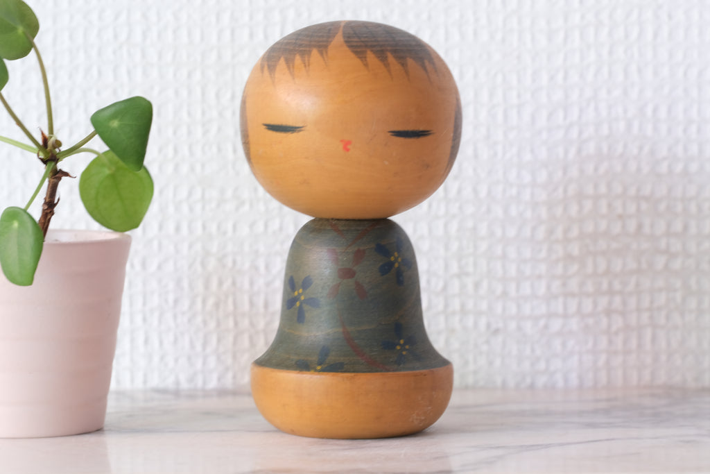 Vintage Kokeshi by Tsujita Ryozo (1923-) | 12 cm