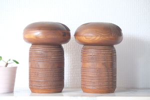 Rare Couple of Vintage Creative Kokeshi By Kenichi Murakami 村上けんー (1929 - ) | 16 cm