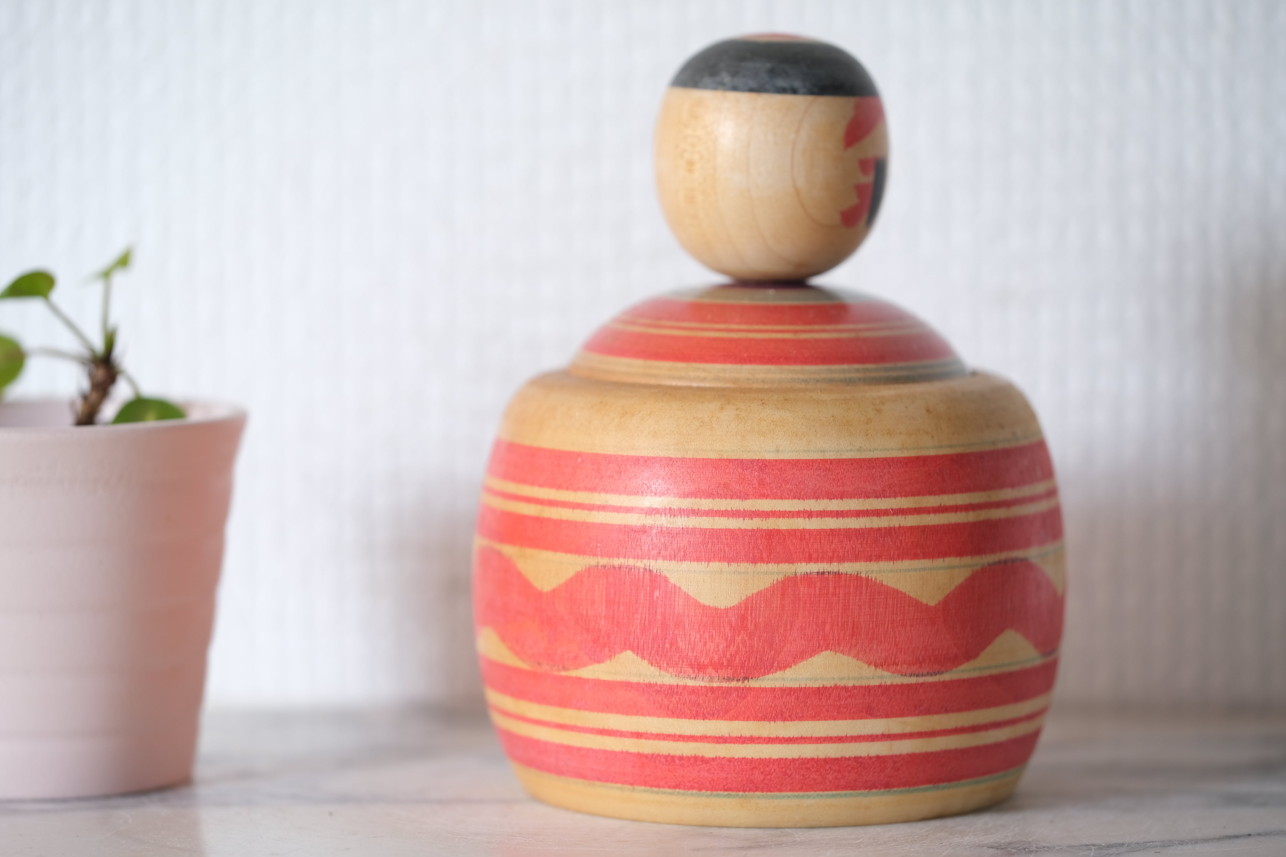 Vintage Ejiko Kokeshi from the Yajirou Stain | Container | 12 cm