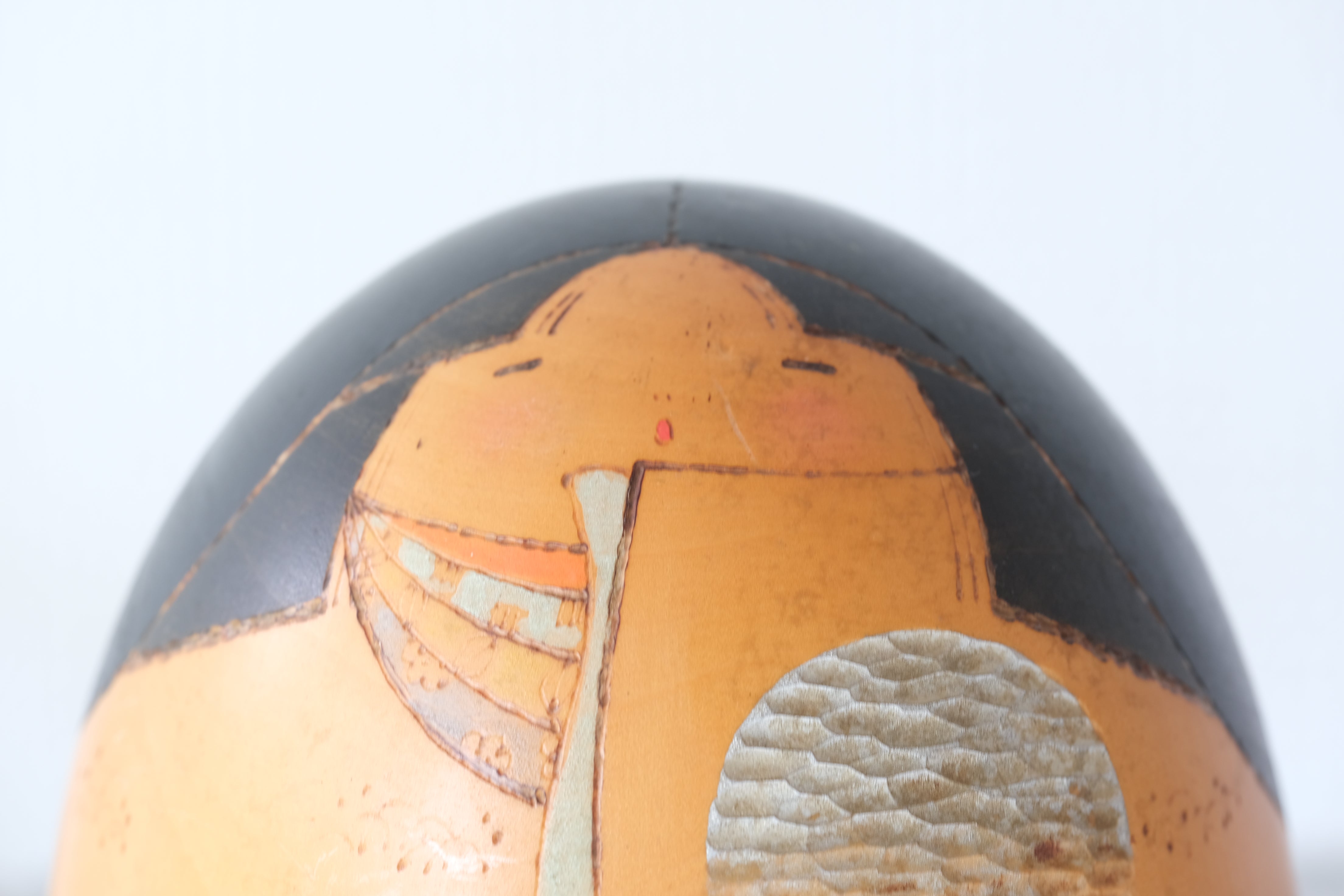 Vintage Creative Kokeshi by Sansaku Sekiguchi (1925-2018) | Titled: 'Kaguyahime - Moon Princess' | 17 cm