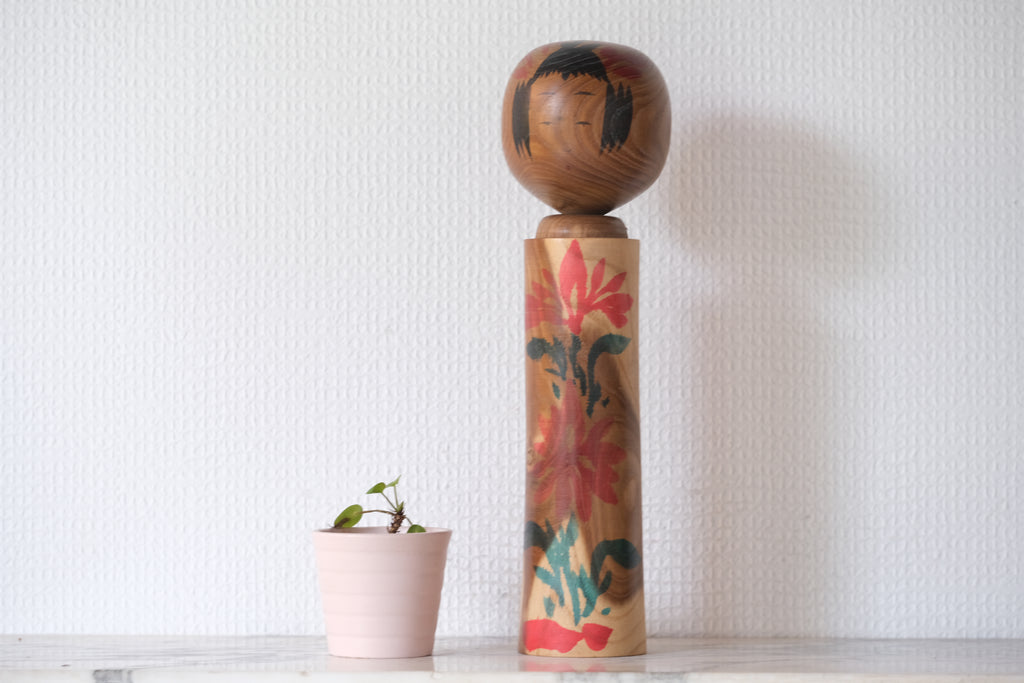 Rare Vintage Narugo Kokeshi by Hideo Ishihara (1925-1999) | 29 cm