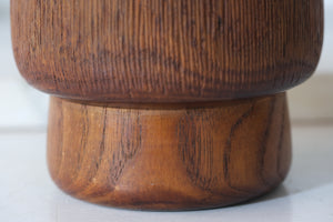 Exclusive Vintage Sosaku Kokeshi by Hideo Ishihara (1925-1999) | Titked: ひうとし - Hiutoshi - Elderly | 16 cm