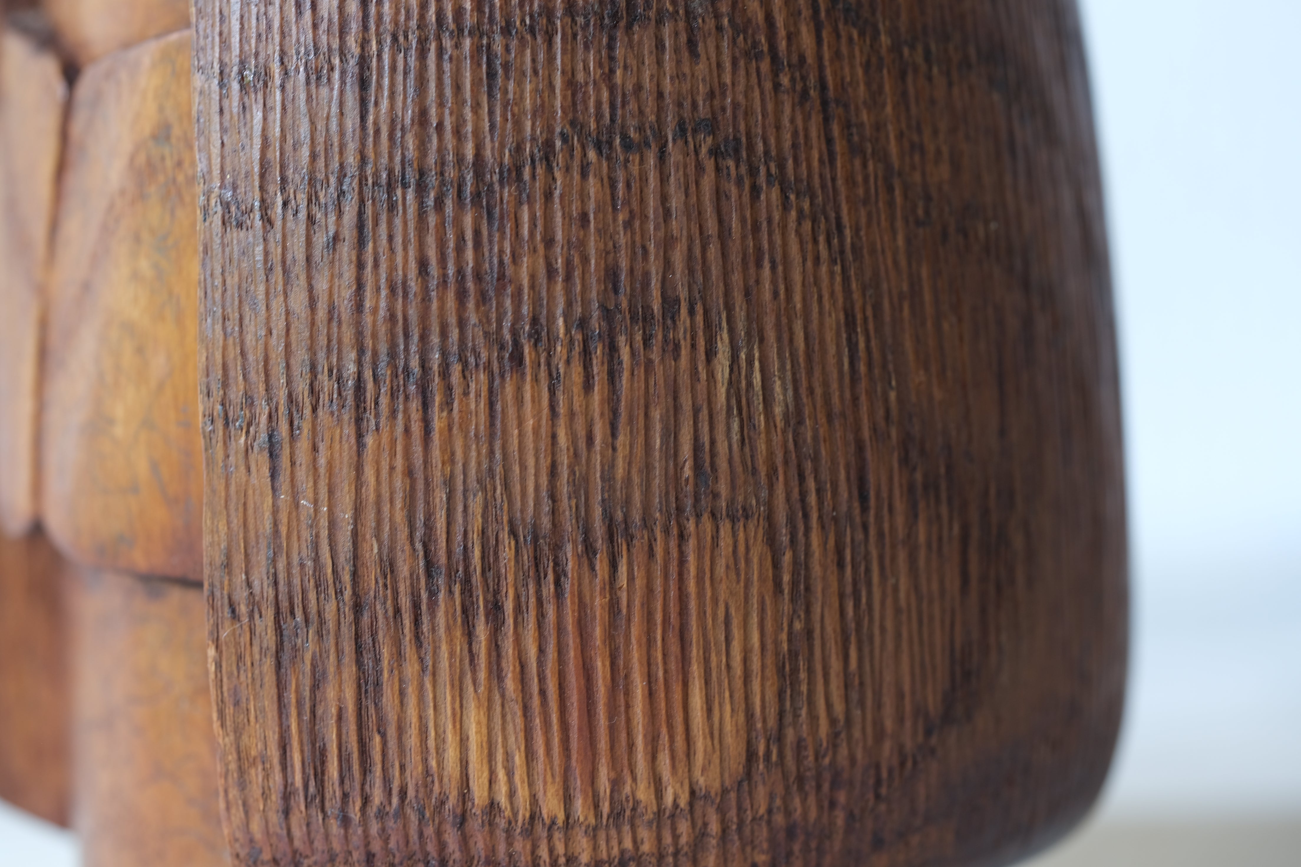 Exclusive Vintage Sosaku Kokeshi by Hideo Ishihara (1925-1999) | Titked: ひうとし - Hiutoshi - Elderly | 16 cm