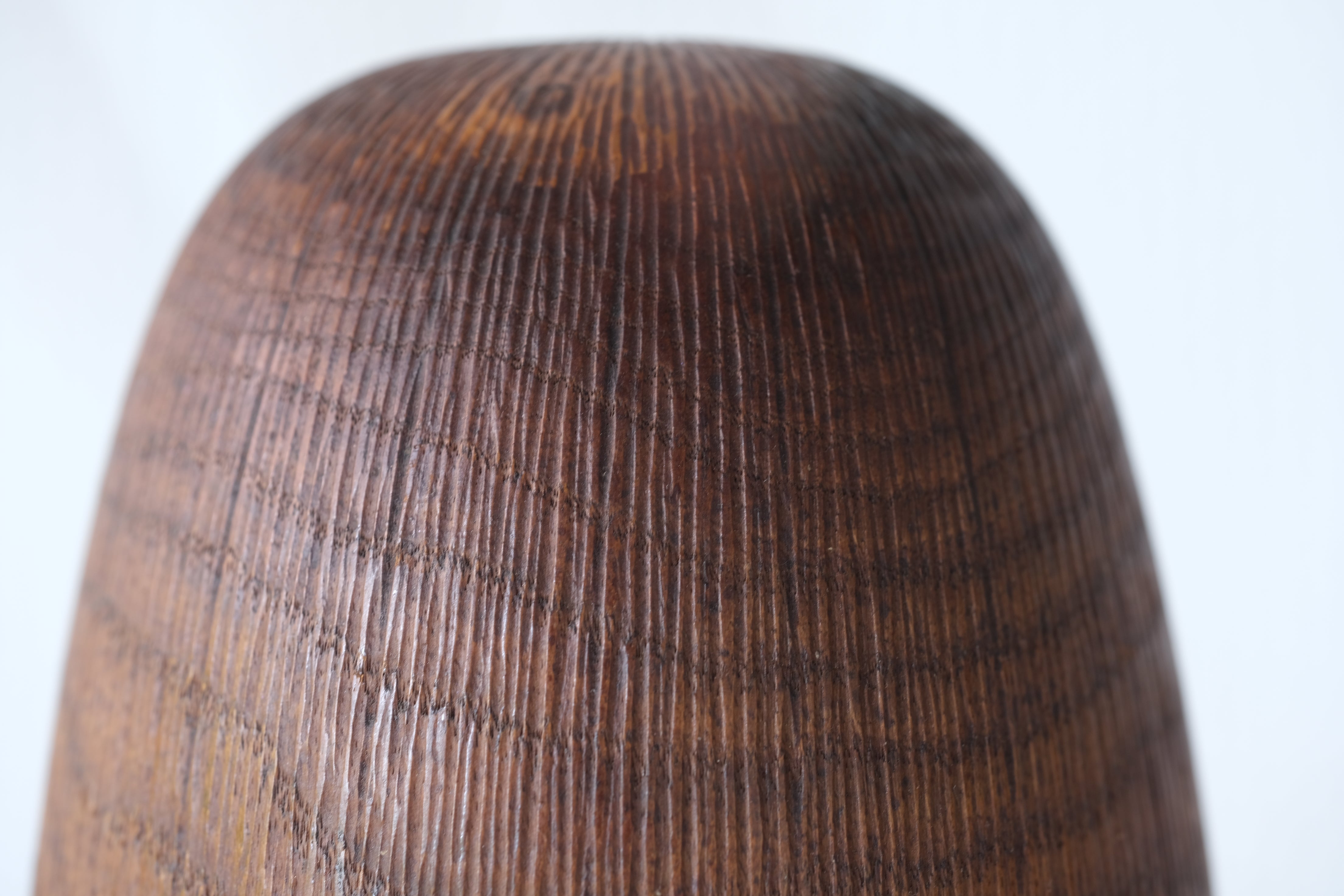 Exclusive Vintage Sosaku Kokeshi by Hideo Ishihara (1925-1999) | Titked: ひうとし - Hiutoshi - Elderly | 16 cm