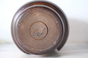 Exclusive Vintage Sosaku Kokeshi by Hideo Ishihara (1925-1999) | Titked: ひうとし - Hiutoshi - Elderly | 16 cm