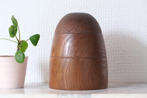 Exclusive Vintage Sosaku Kokeshi by Hideo Ishihara (1925-1999) | Titked: ひうとし - Hiutoshi - Elderly | 14 cm