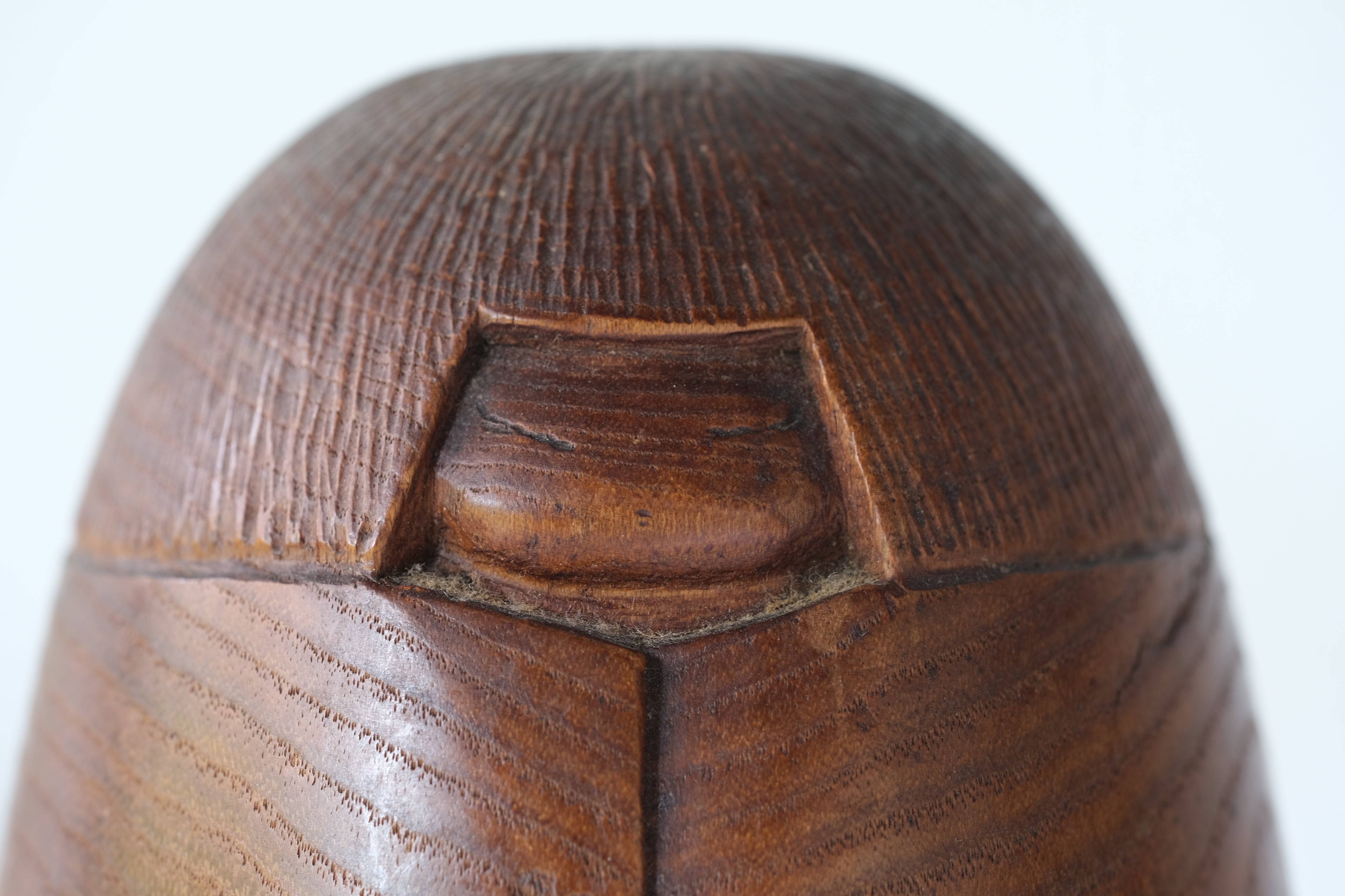 Exclusive Vintage Sosaku Kokeshi by Hideo Ishihara (1925-1999) | Titked: ひうとし - Hiutoshi - Elderly | 14 cm