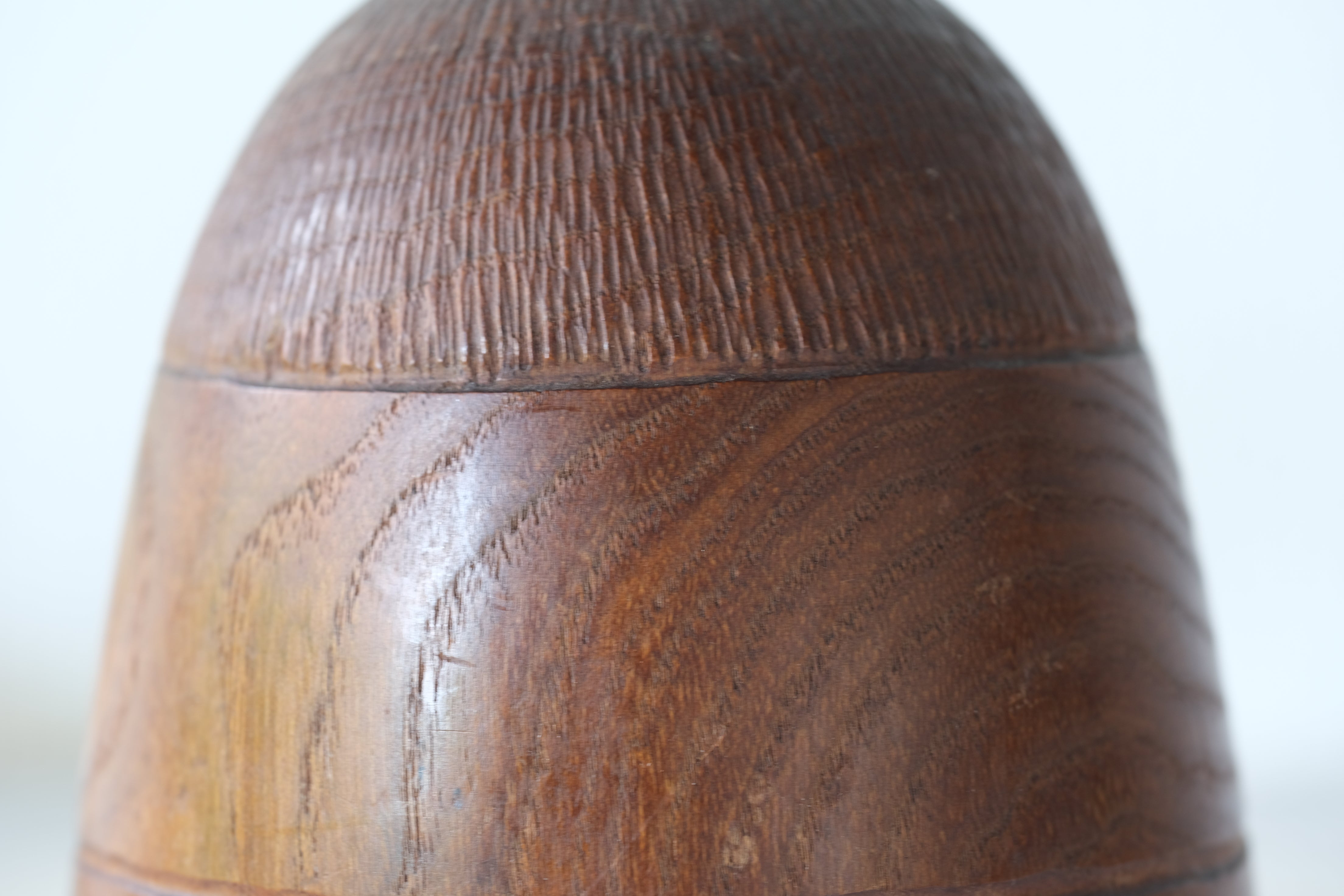 Exclusive Vintage Sosaku Kokeshi by Hideo Ishihara (1925-1999) | Titked: ひうとし - Hiutoshi - Elderly | 14 cm