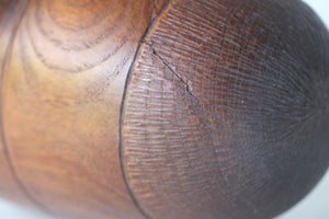 Exclusive Vintage Sosaku Kokeshi by Hideo Ishihara (1925-1999) | Titked: ひうとし - Hiutoshi - Elderly | 14 cm