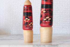 Set of Two Vintage Creative Kokeshi by Aida Seiho (1926-1998) | 14,5 cm and 18,5 cm