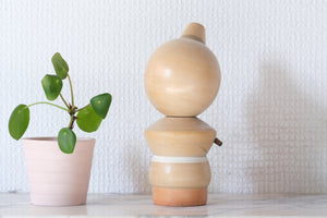 Rare Vintage Kokeshi by Sansaku Sekiguchi (1925-2018) | 'Flutist' | 16,5 cm