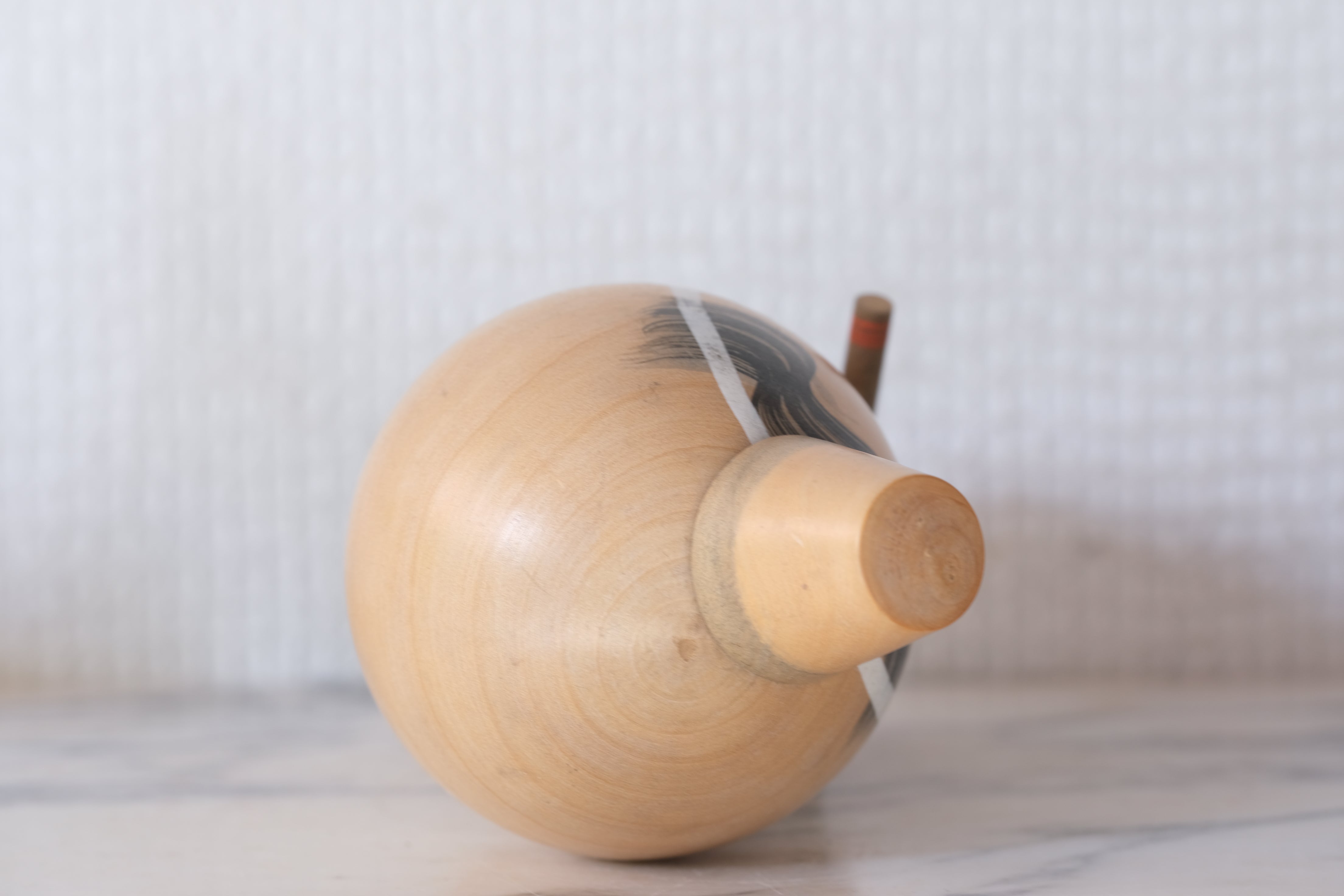 Rare Vintage Kokeshi by Sansaku Sekiguchi (1925-2018) | 'Flutist' | 16,5 cm