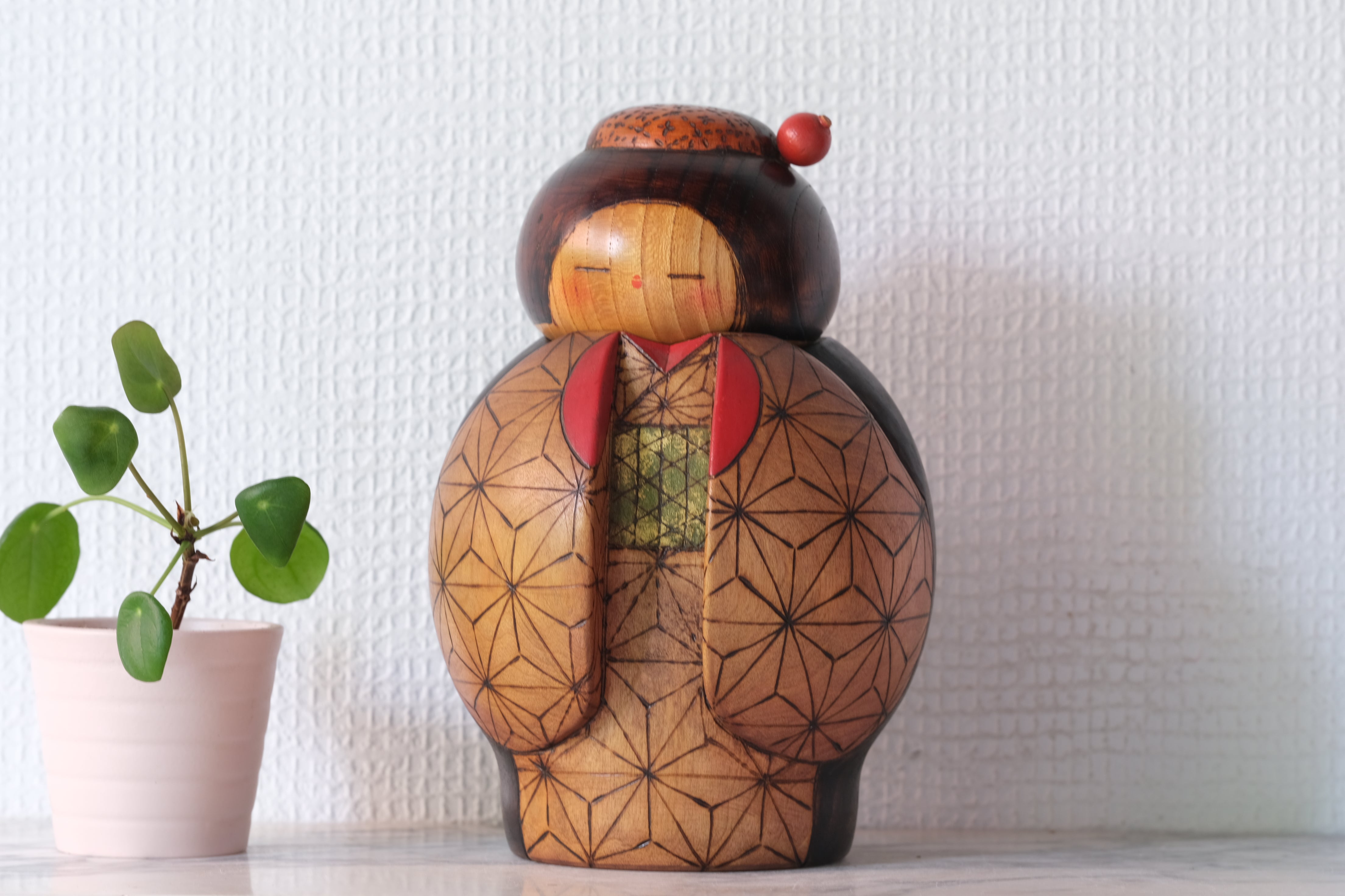 Exclusive Vintage Kokeshi by Kazuo Takamizawa (1927-) | 19,5 cm