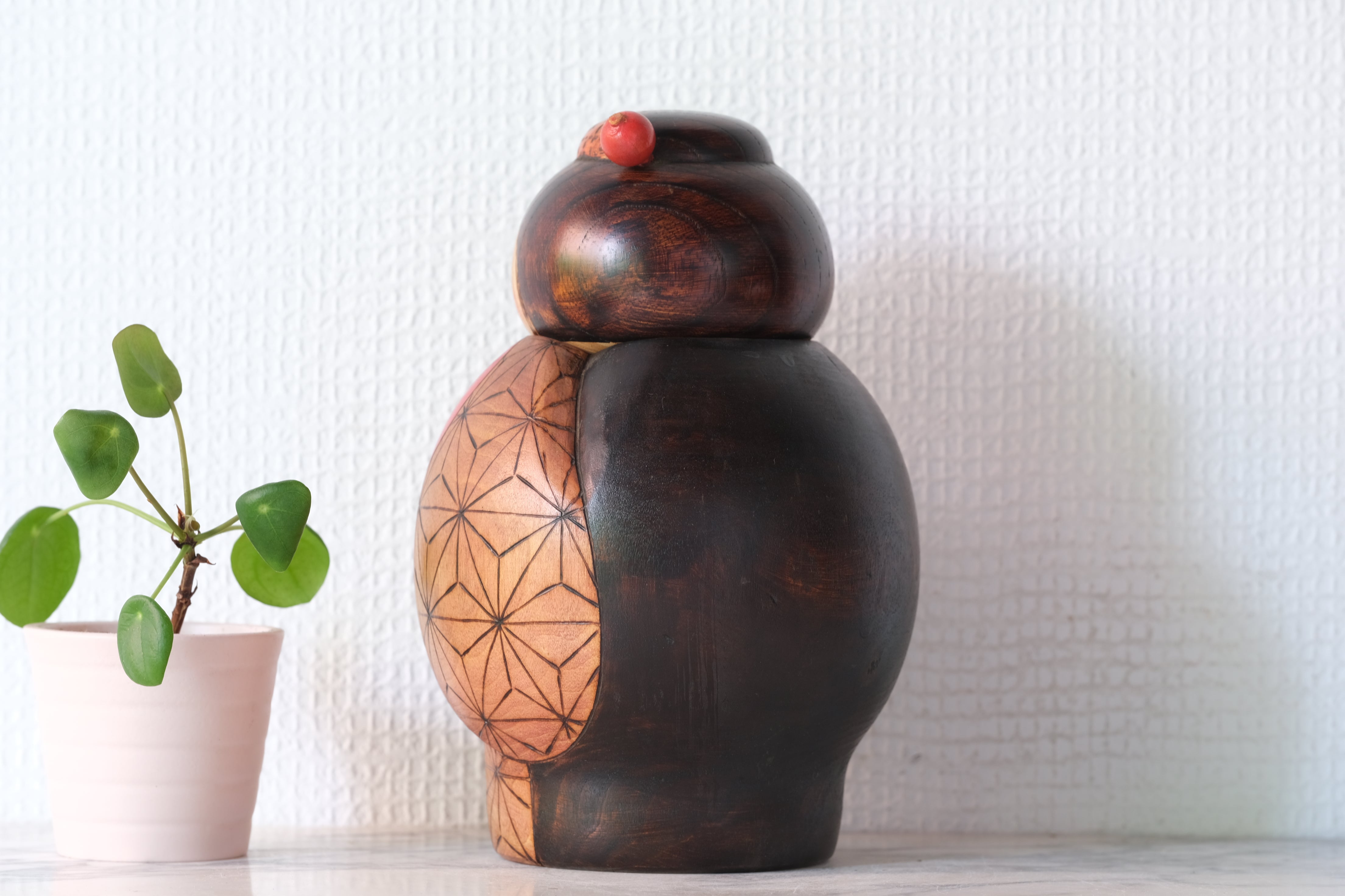 Exclusive Vintage Kokeshi by Kazuo Takamizawa (1927-) | 19,5 cm