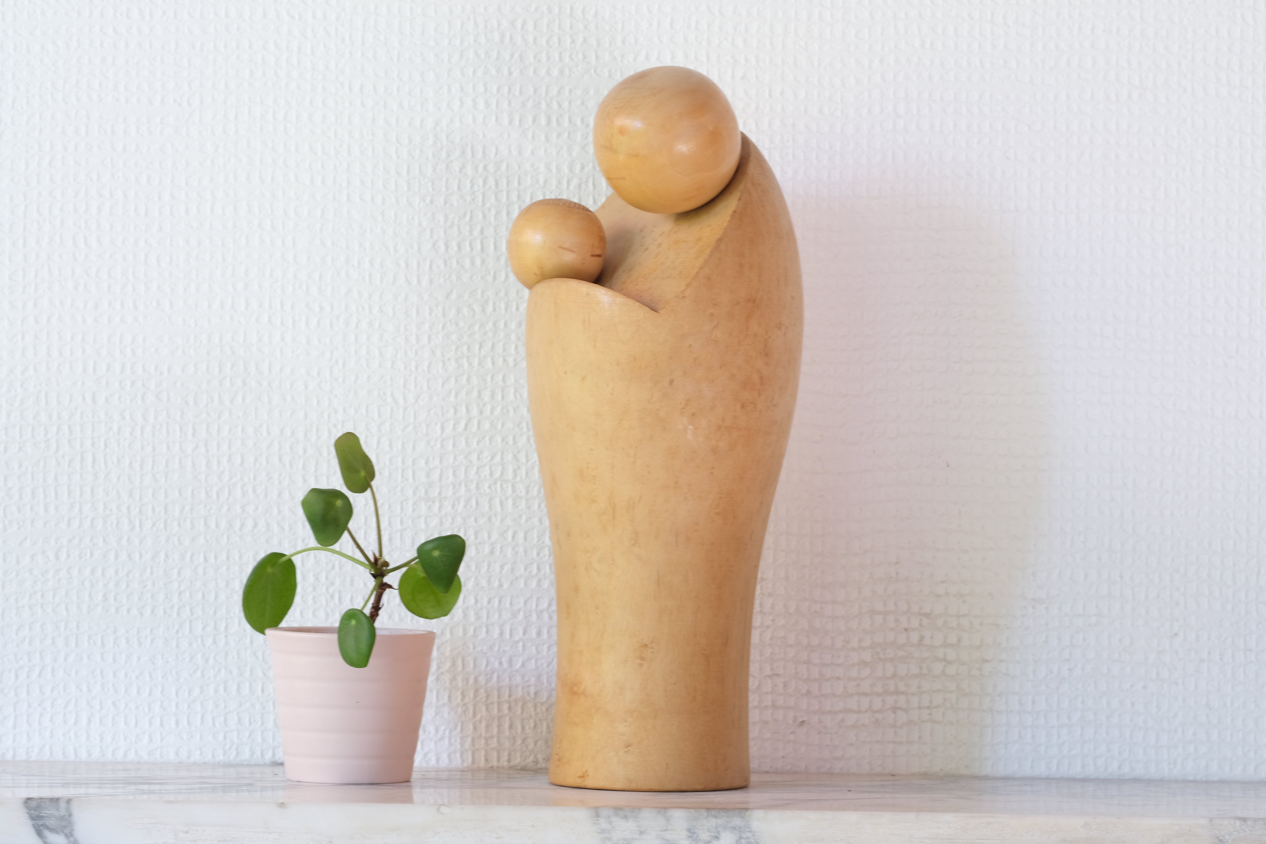Rare Vintage Creative Kokeshi by Aida Seiho (1926-1998) | Titled: 愛 - Ai - Love | 27,5 cm