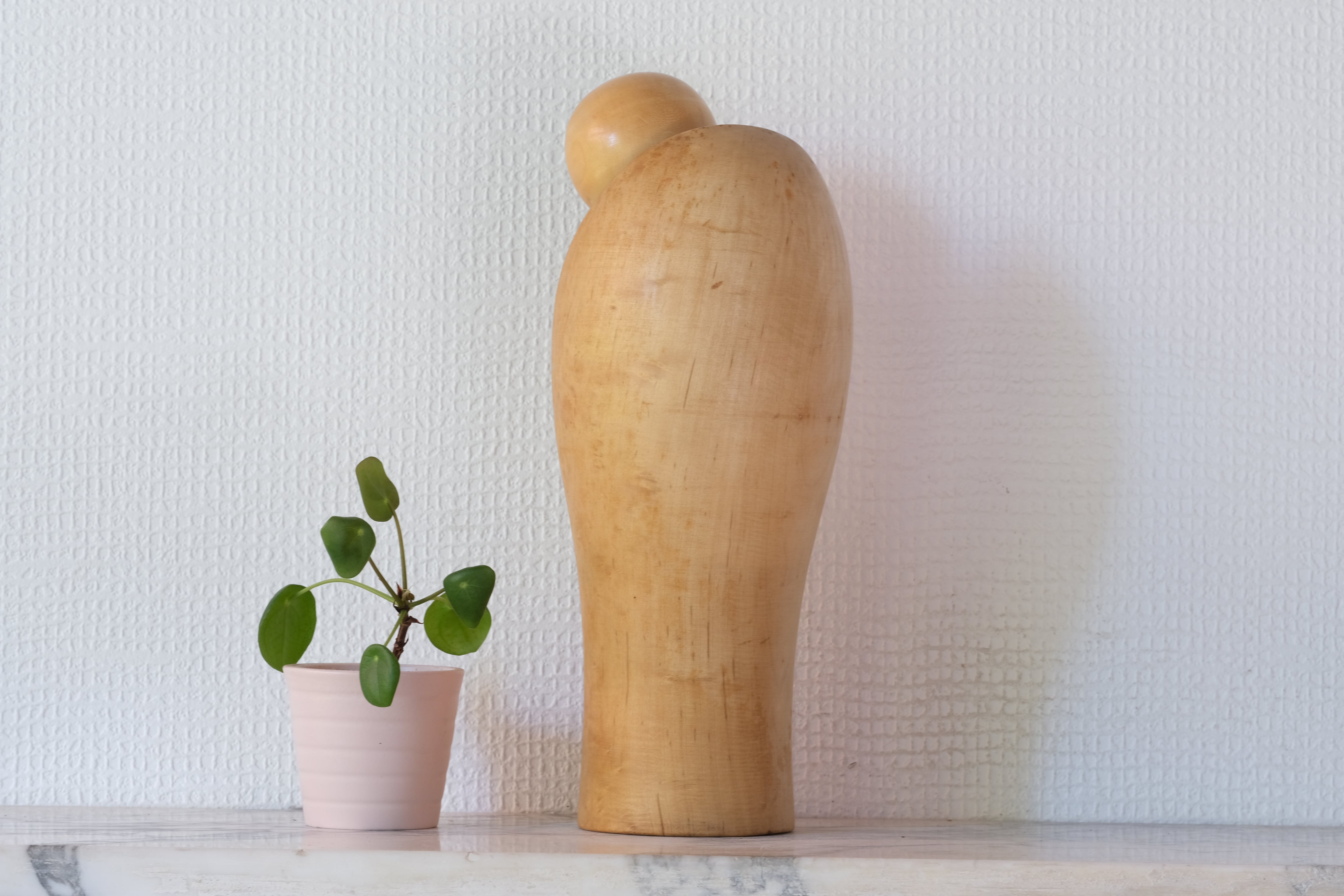 Rare Vintage Creative Kokeshi by Aida Seiho (1926-1998) | Titled: 愛 - Ai - Love | 27,5 cm