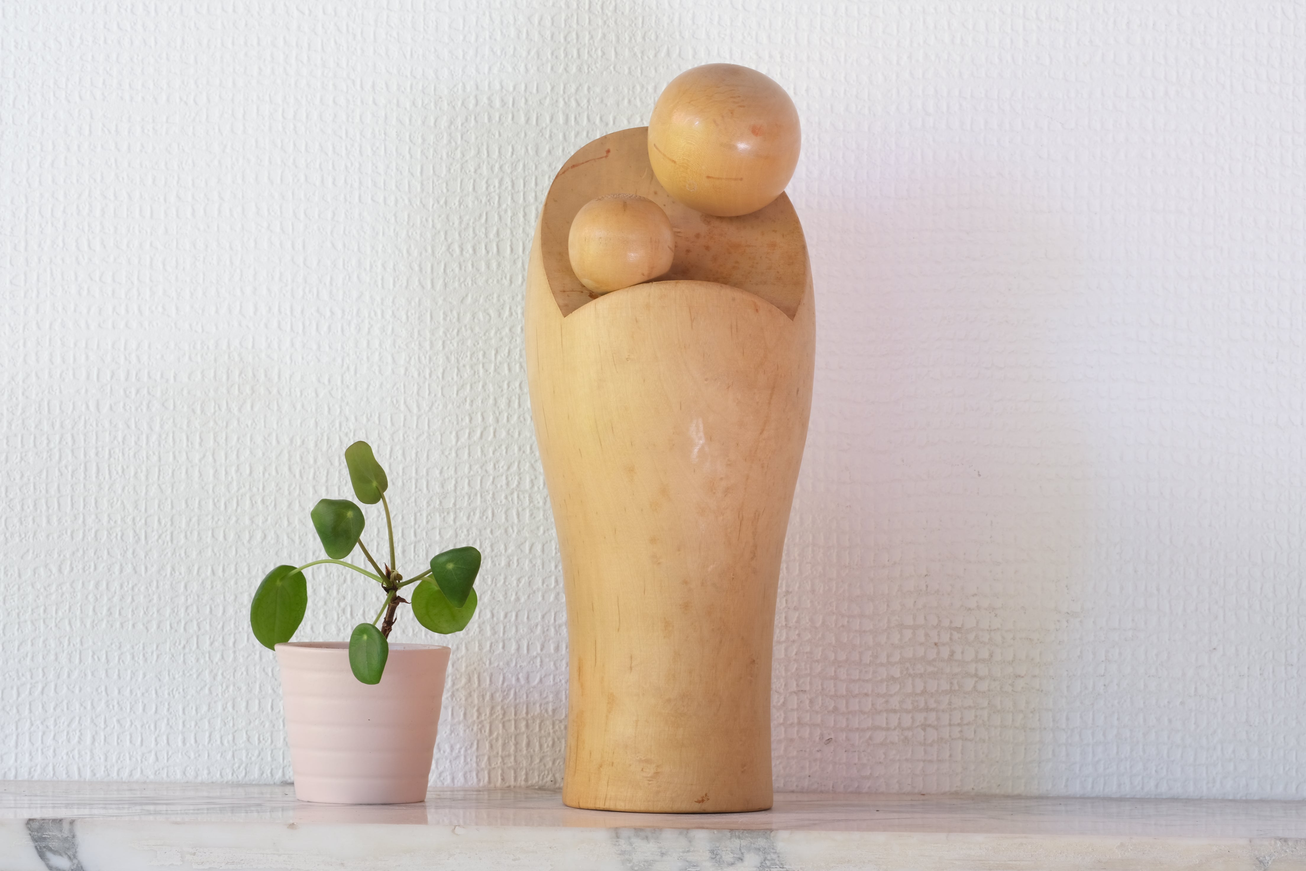 Rare Vintage Creative Kokeshi by Aida Seiho (1926-1998) | Titled: 愛 - Ai - Love | 27,5 cm