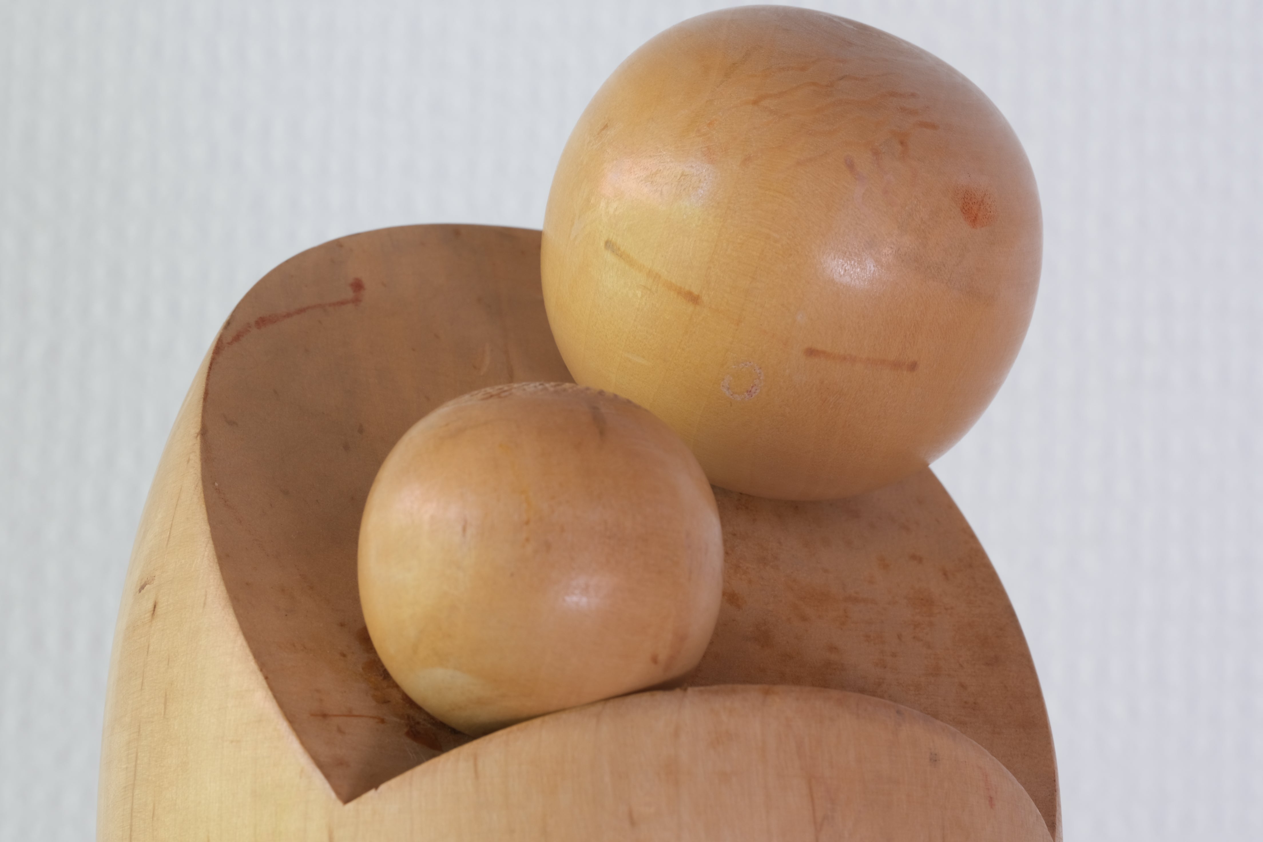 Rare Vintage Creative Kokeshi by Aida Seiho (1926-1998) | Titled: 愛 - Ai - Love | 27,5 cm