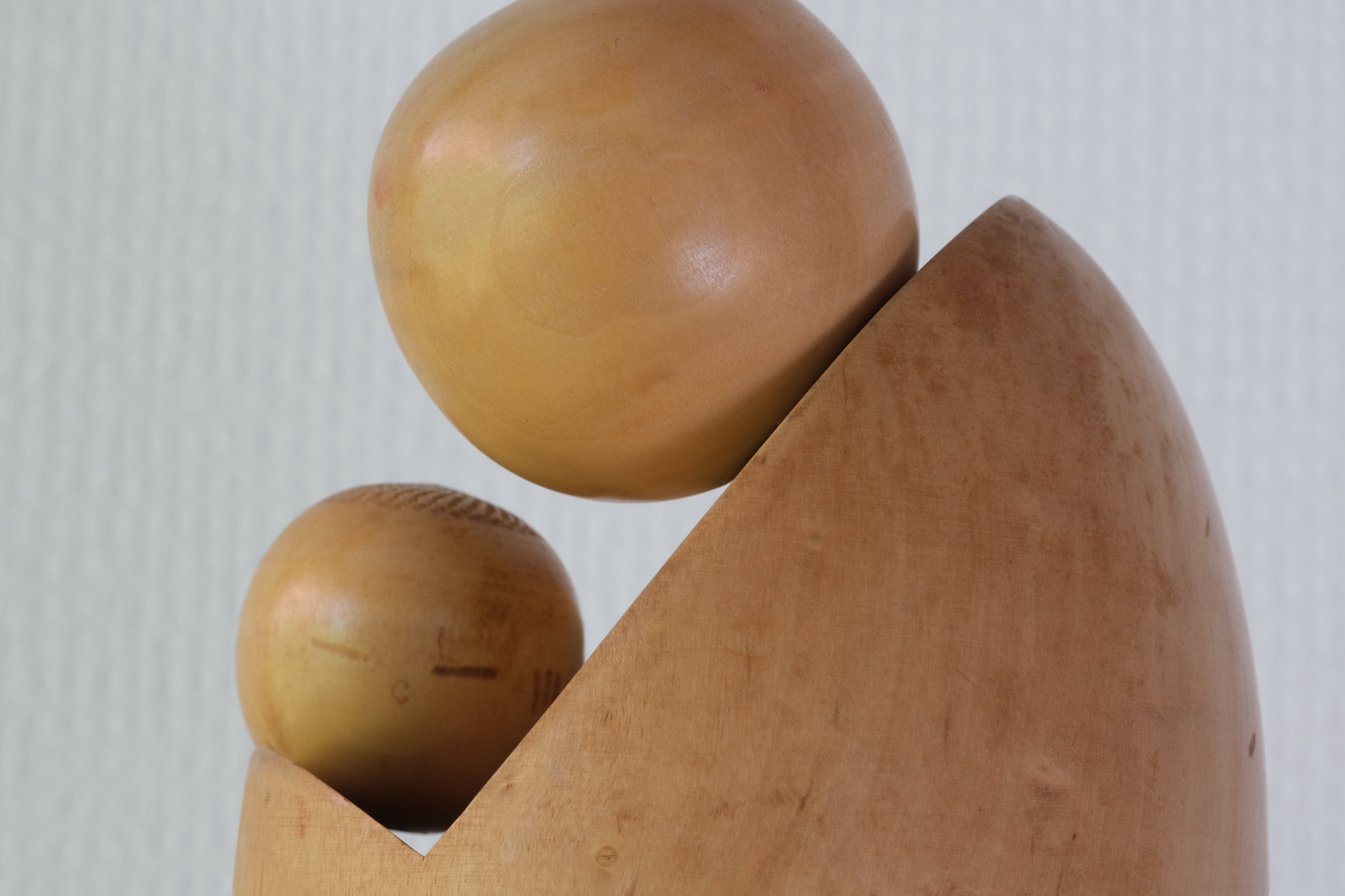 Rare Vintage Creative Kokeshi by Aida Seiho (1926-1998) | Titled: 愛 - Ai - Love | 27,5 cm