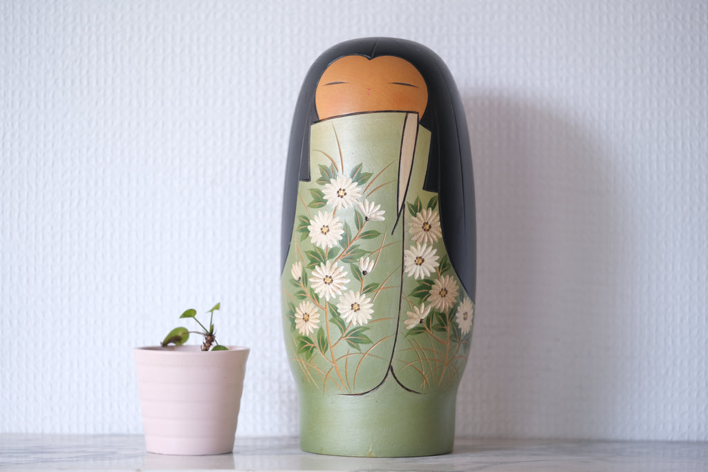 Exclusive Vintage Kokeshi By Kaoru Nozawa (1930-) | 23 cm