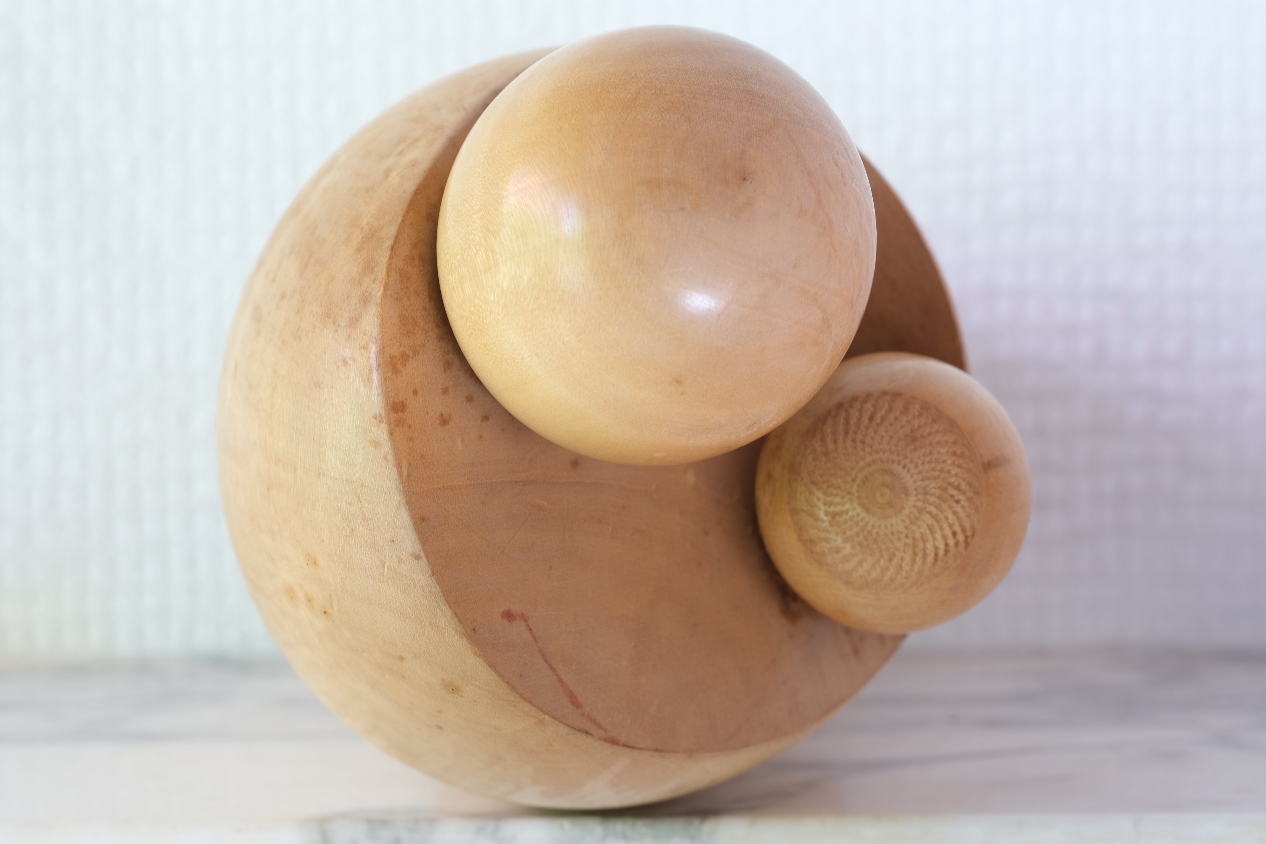 Rare Vintage Creative Kokeshi by Aida Seiho (1926-1998) | Titled: 愛 - Ai - Love | 27,5 cm