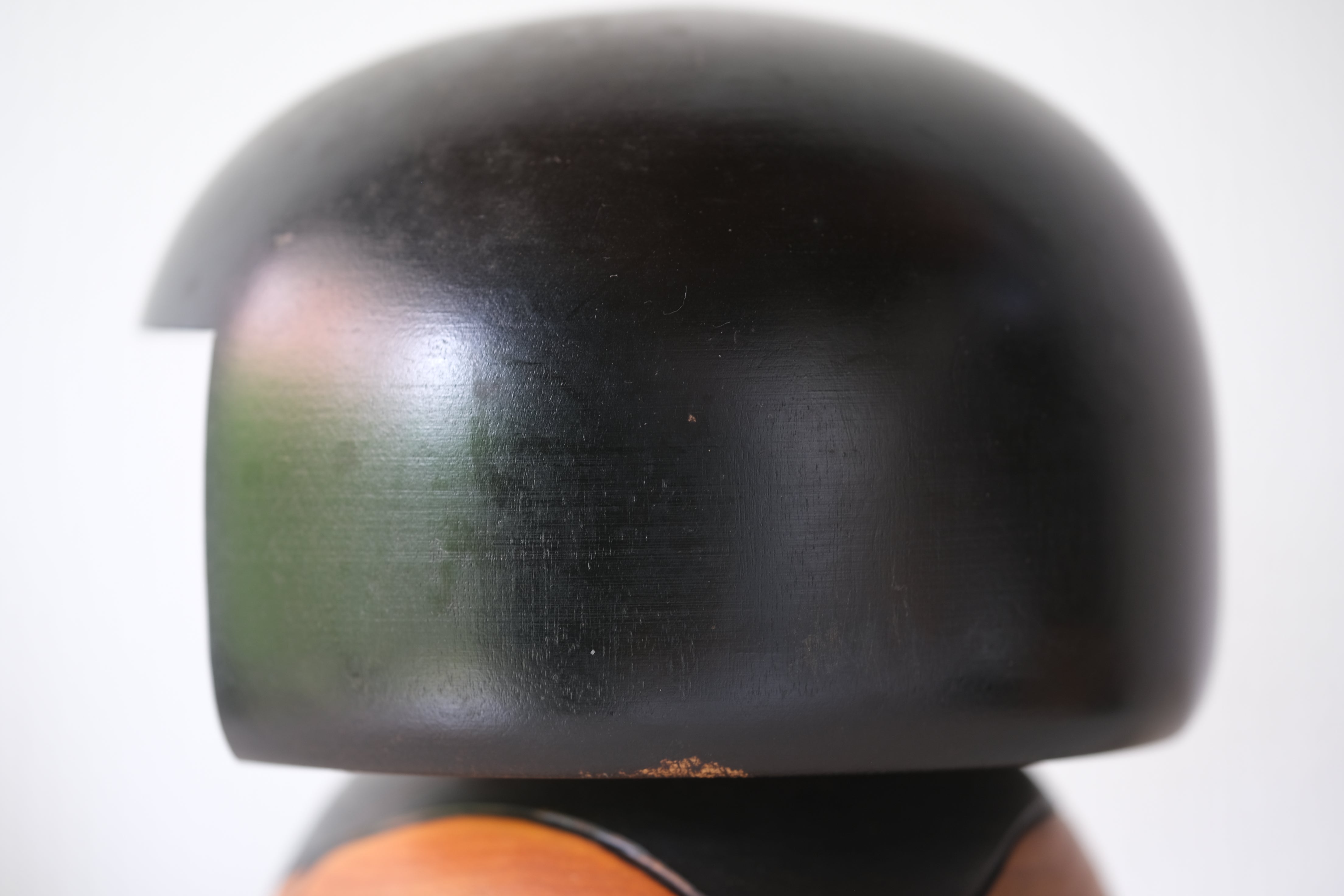 Chunky Vintage Gumma Kokeshi by Kisaku | Title: 山波 - Sanba - Mountain Waves | 15,5 cm