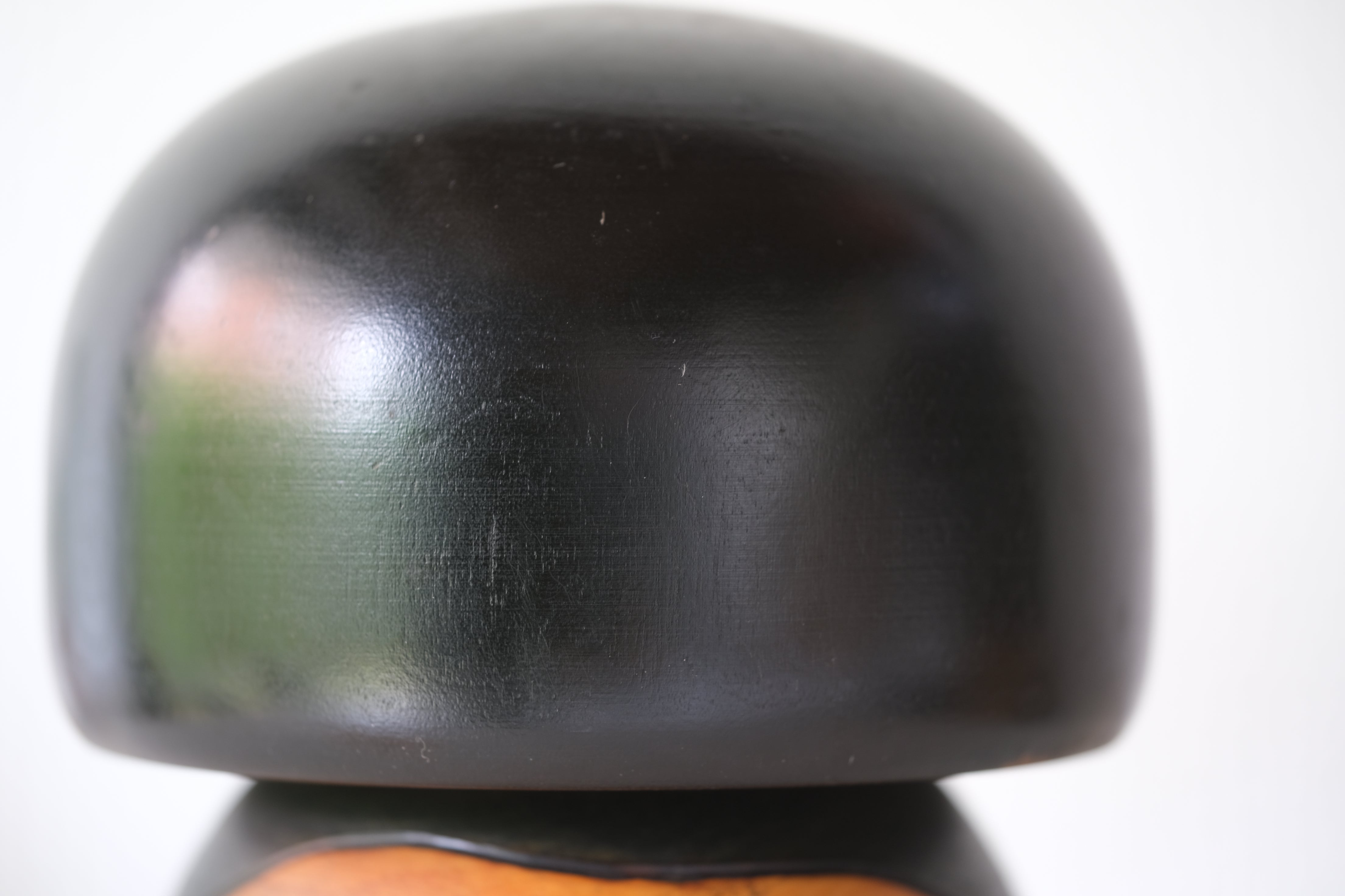 Chunky Vintage Gumma Kokeshi by Kisaku | Title: 山波 - Sanba - Mountain Waves | 15,5 cm