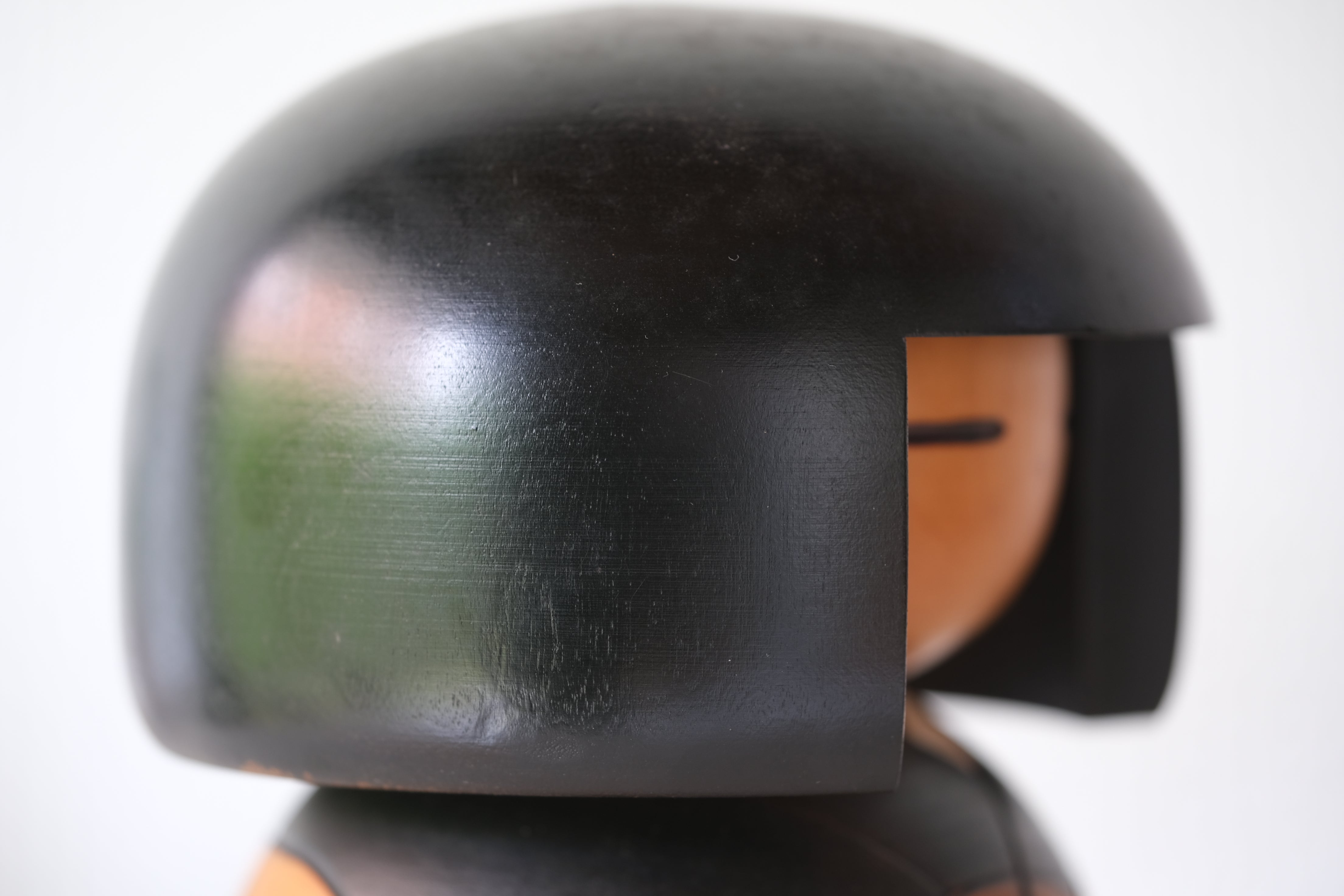 Chunky Vintage Gumma Kokeshi by Kisaku | Title: 山波 - Sanba - Mountain Waves | 15,5 cm