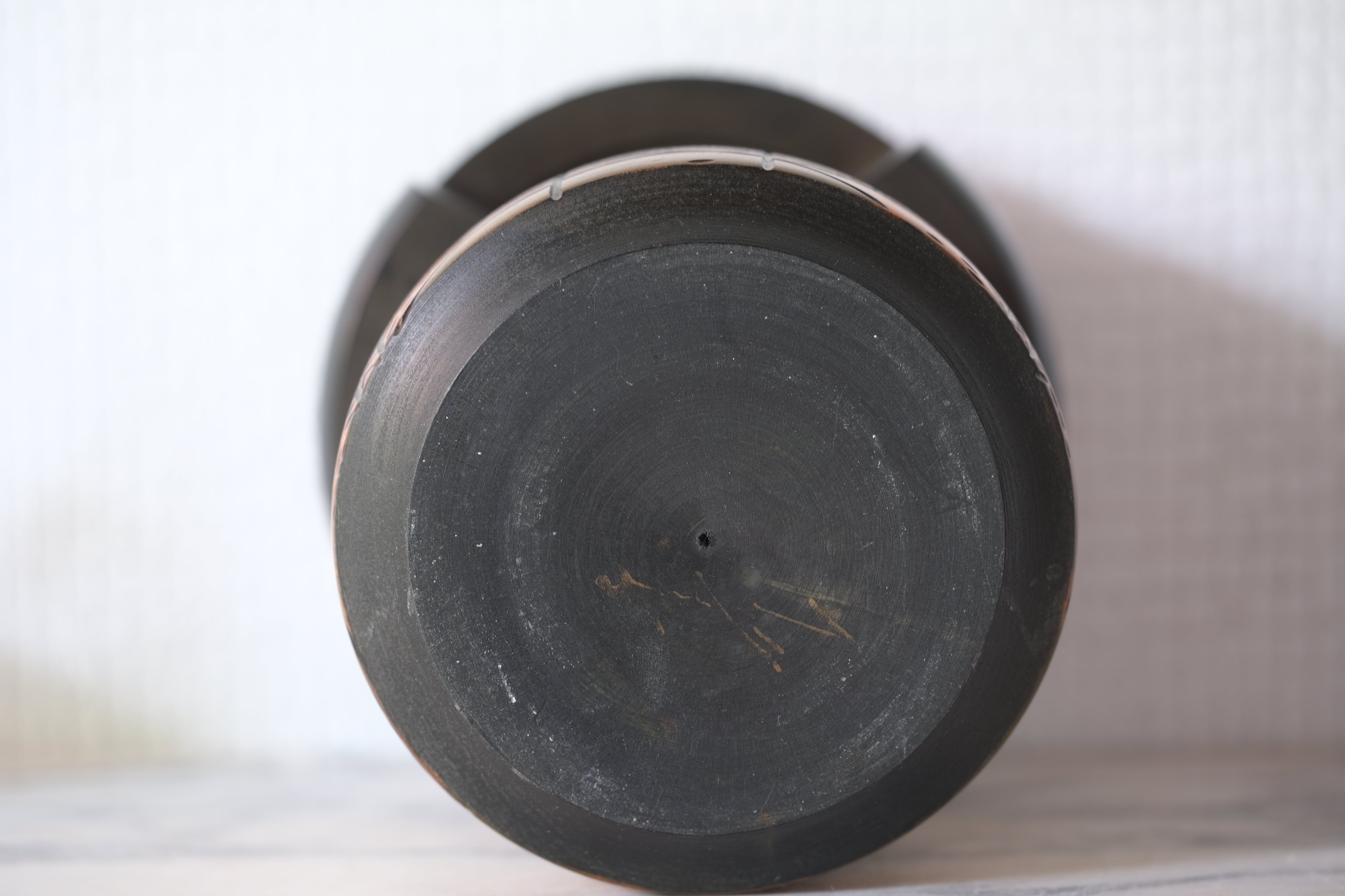 Chunky Vintage Gumma Kokeshi by Kisaku | Title: 山波 - Sanba - Mountain Waves | 15,5 cm