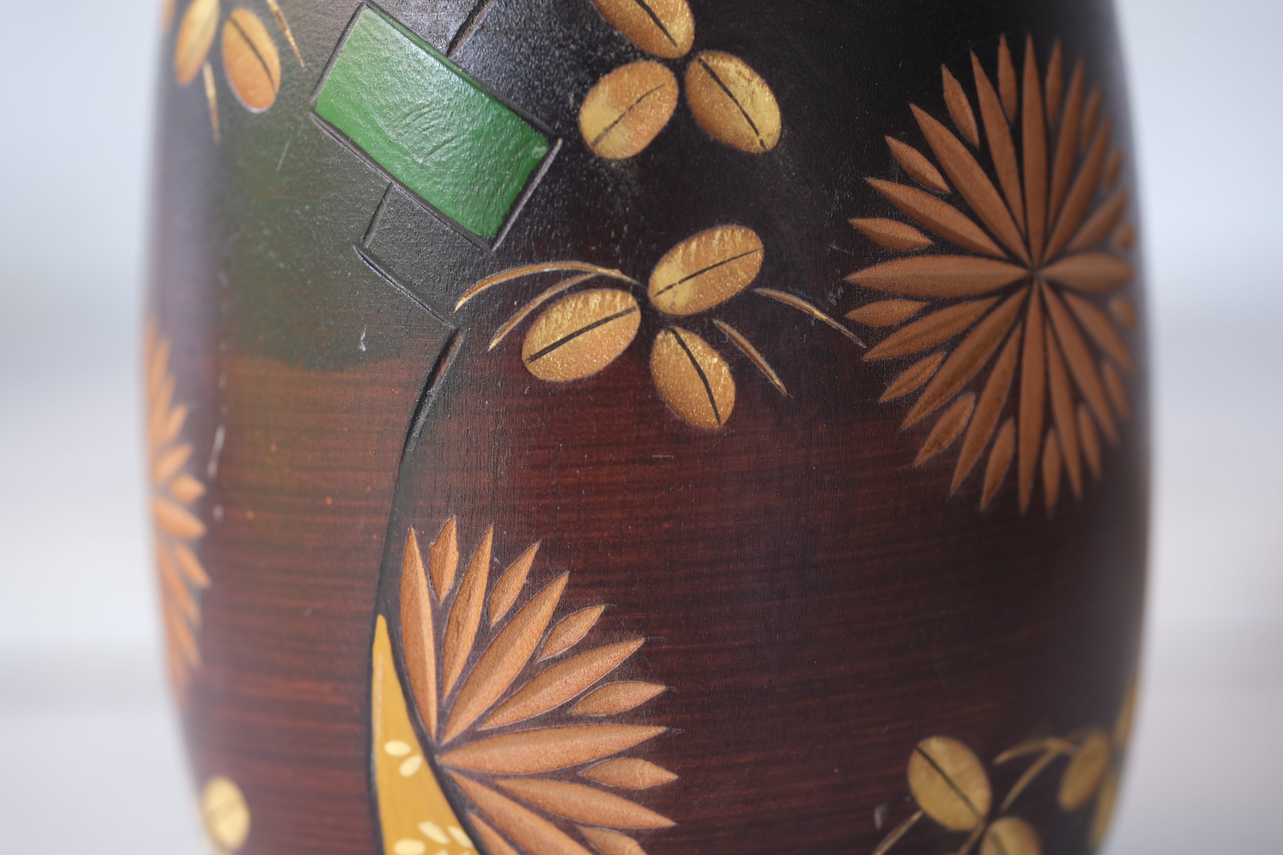Rare Vintage Gumma Kokeshi By Kazuo Takamizawa 高見沢一夫 (1927-) | Title: 深山 | 22,5 cm)