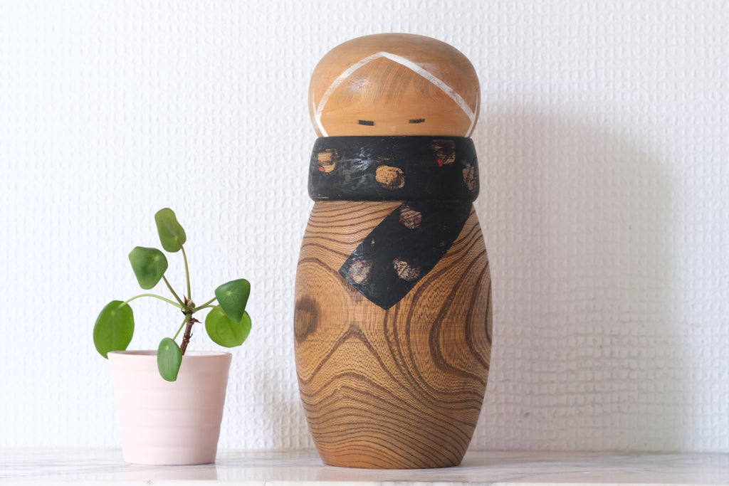 Vintage Creative Kokeshi By Watanabe Masao (1917-2007) | 22,5 cm