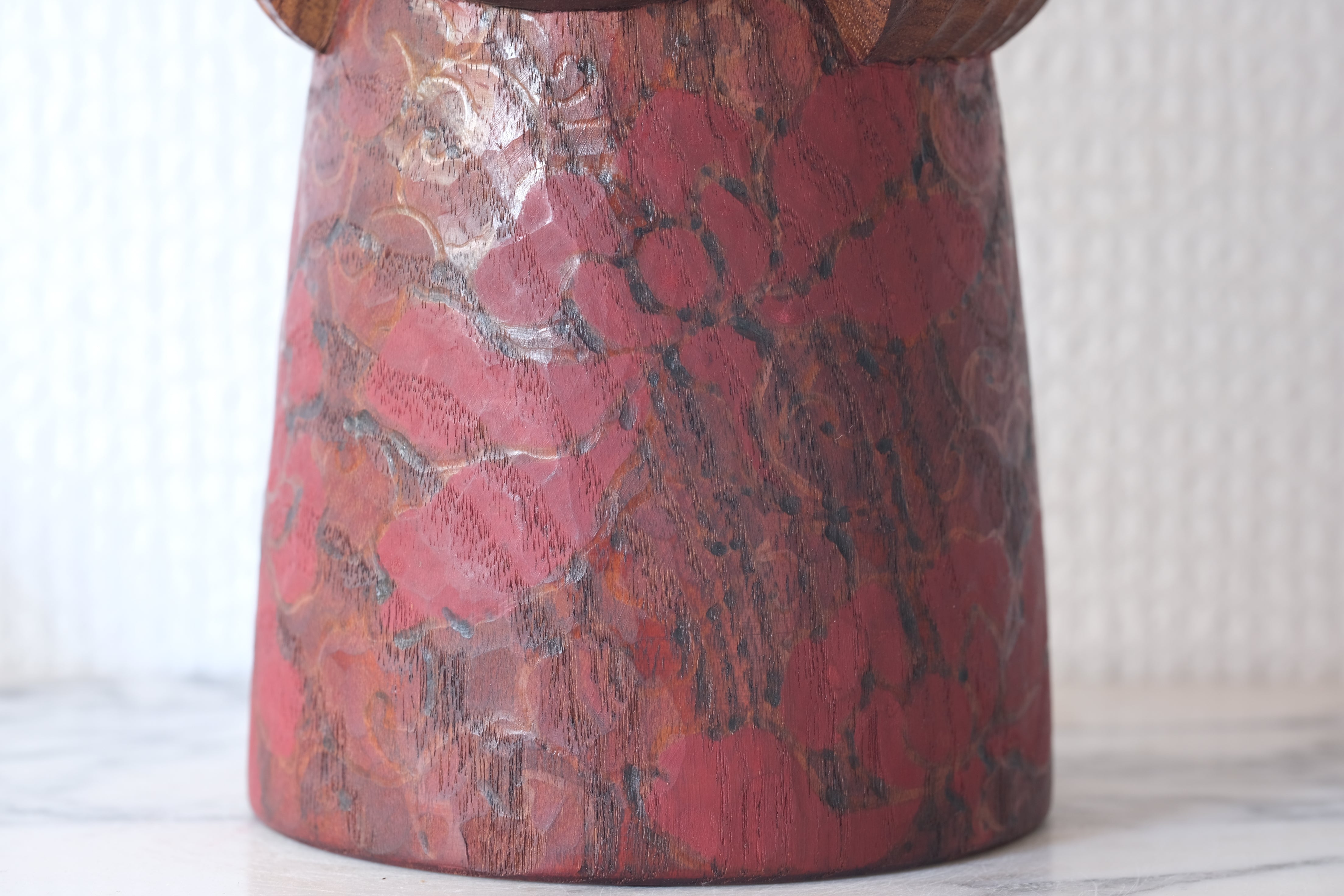 Exclusive Vintage Creative Kokeshi By Issetsu Kuribayashi  栗林 一雪 (1924-2011) | 18 cm