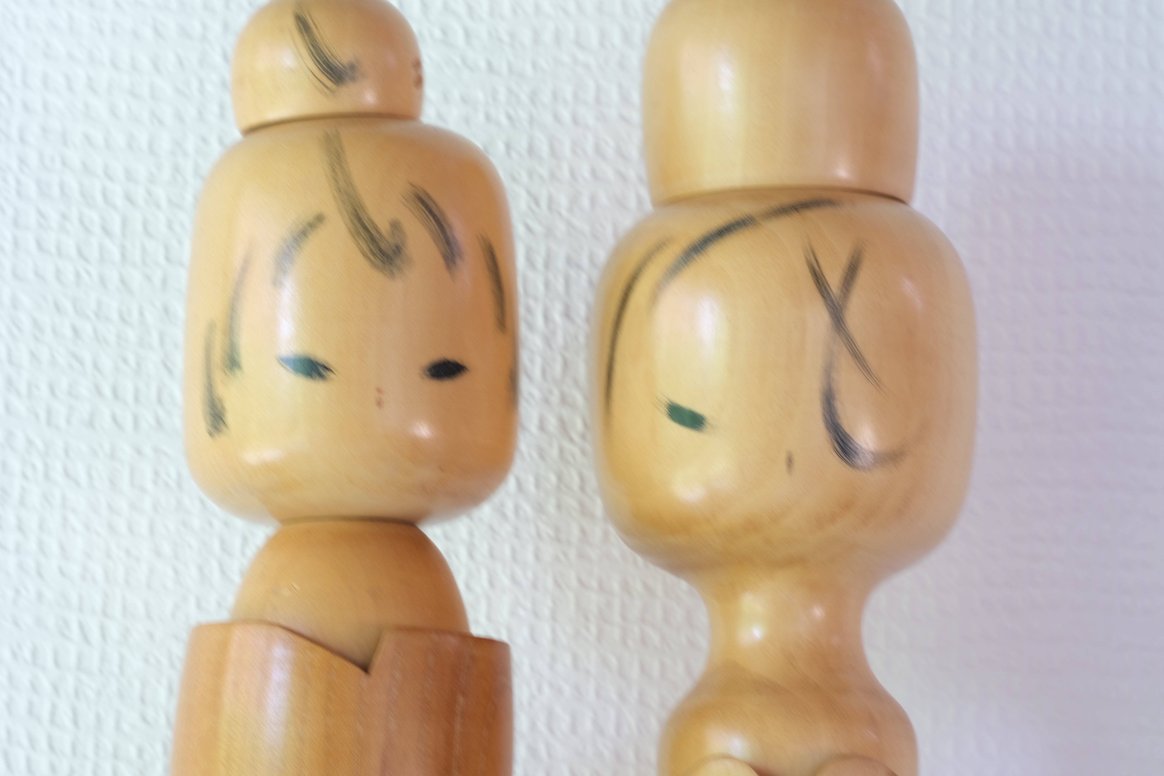 Rare Large Vintage Creative Kokeshi Pair by Aida Seiho (1926-1998) | 50 cm and 51 cm