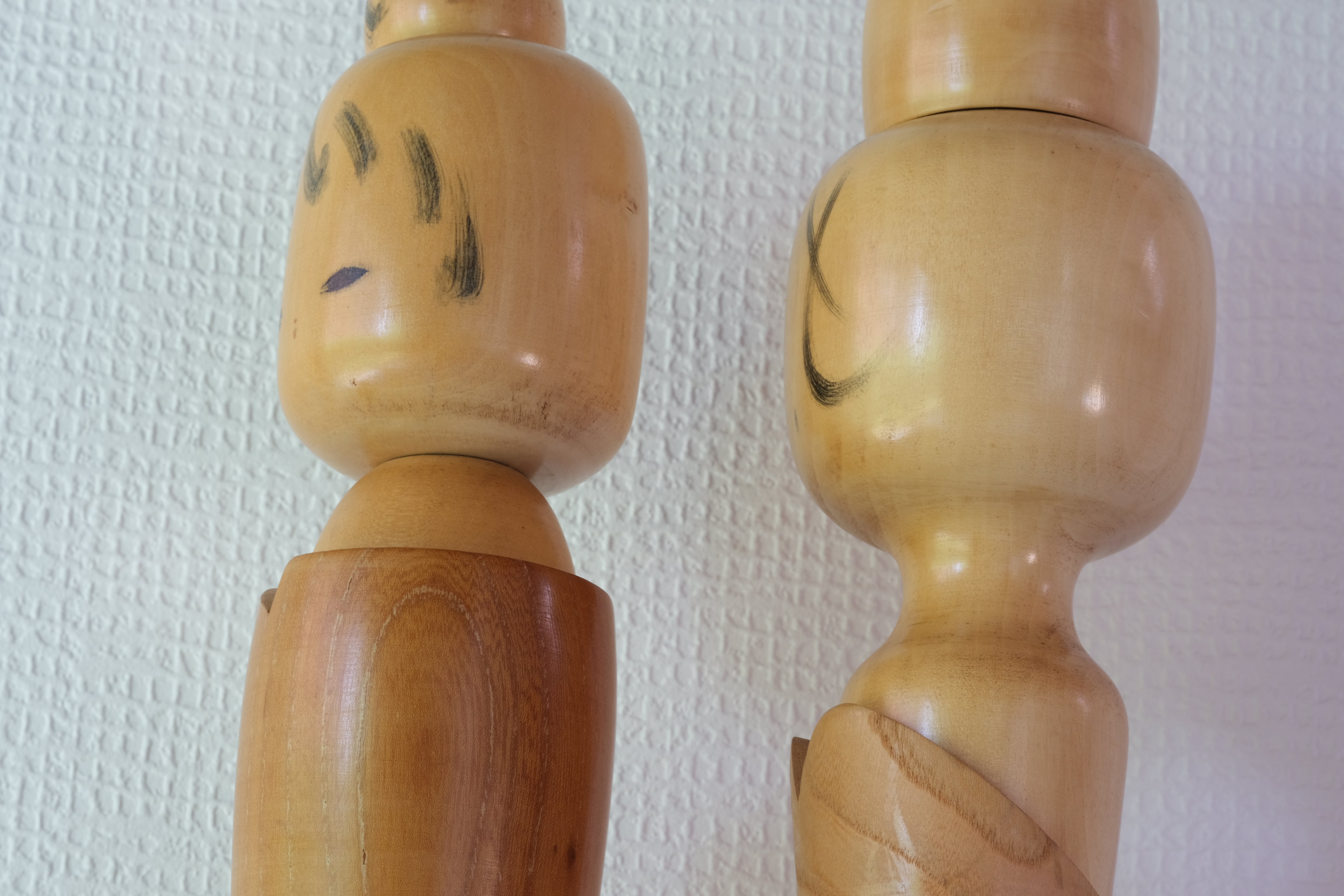 Rare Large Vintage Creative Kokeshi Pair by Aida Seiho (1926-1998) | 50 cm and 51 cm
