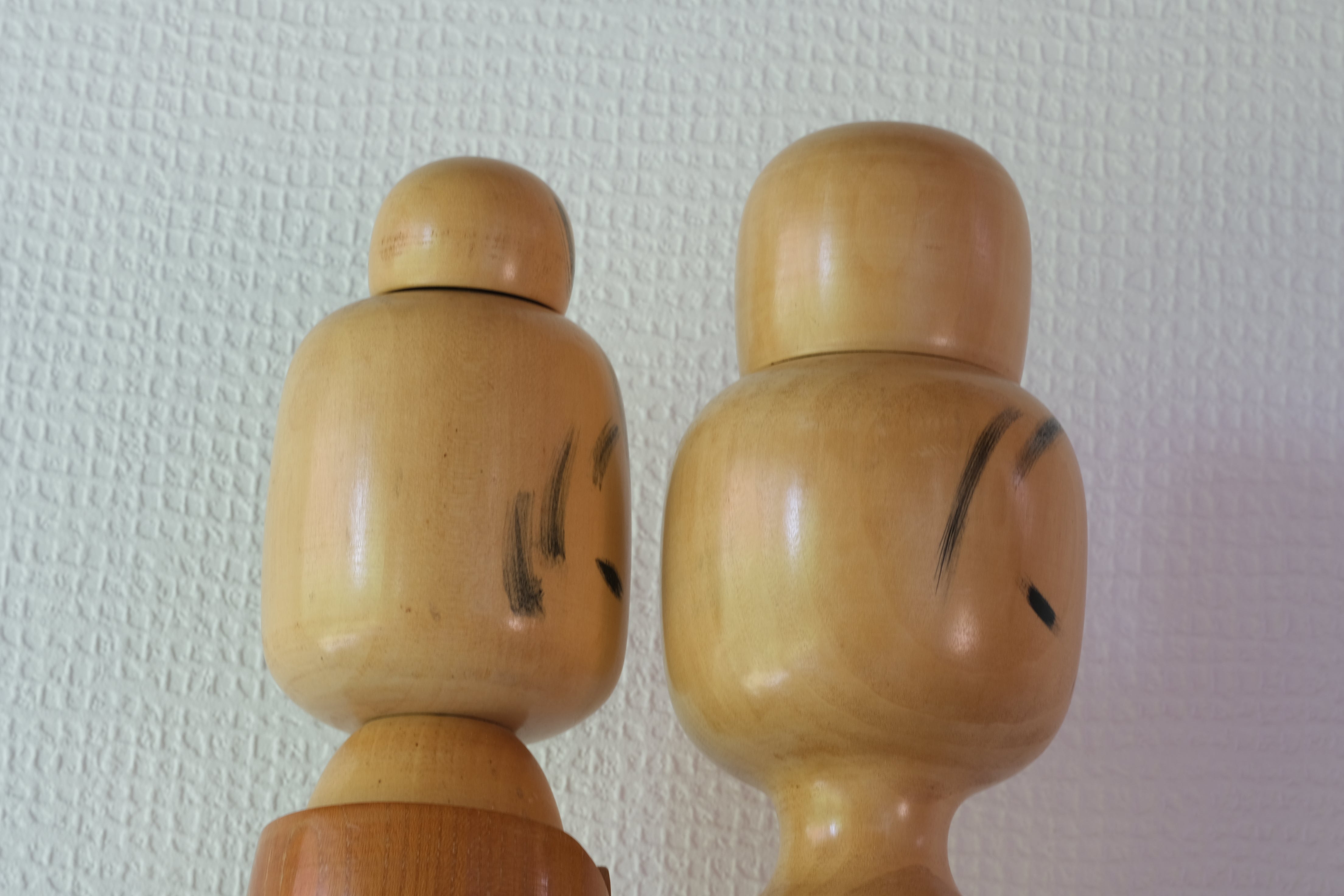 Rare Large Vintage Creative Kokeshi Pair by Aida Seiho (1926-1998) | 50 cm and 51 cm