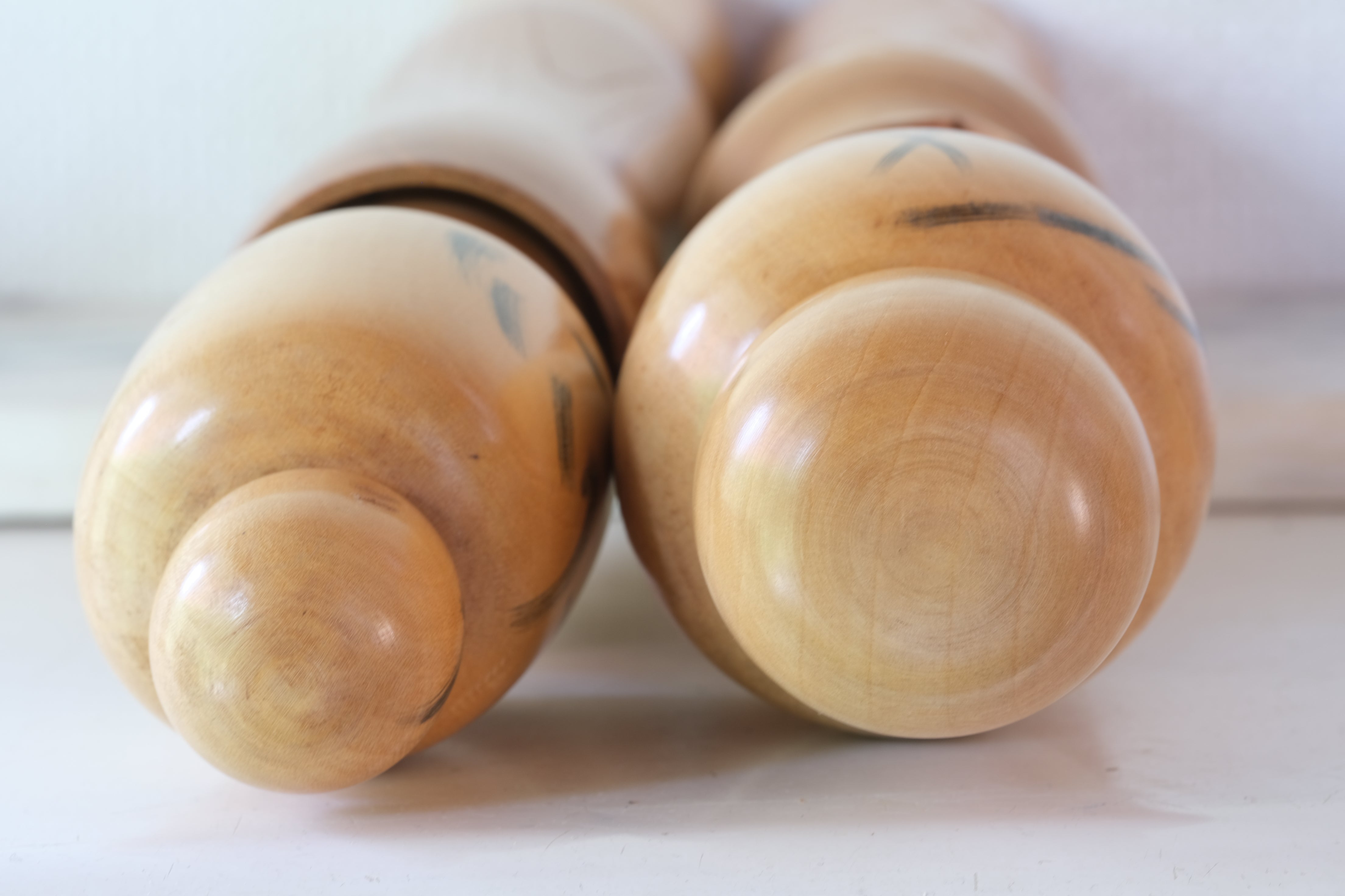 Rare Large Vintage Creative Kokeshi Pair by Aida Seiho (1926-1998) | 50 cm and 51 cm