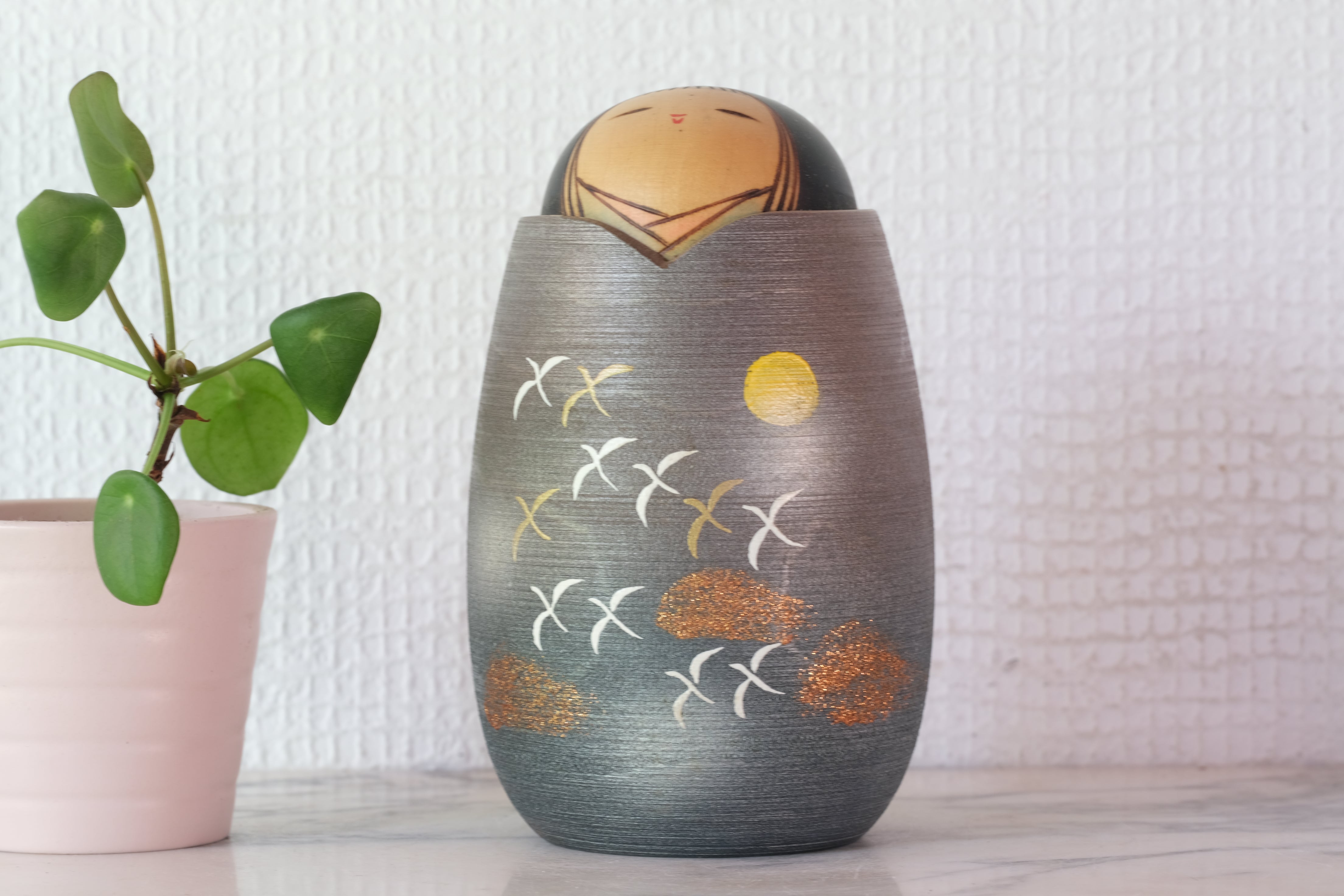 Rare Vintage Kokeshi by Masae Fujikawa 藤川正衛 (1942-2015) | 13 cm