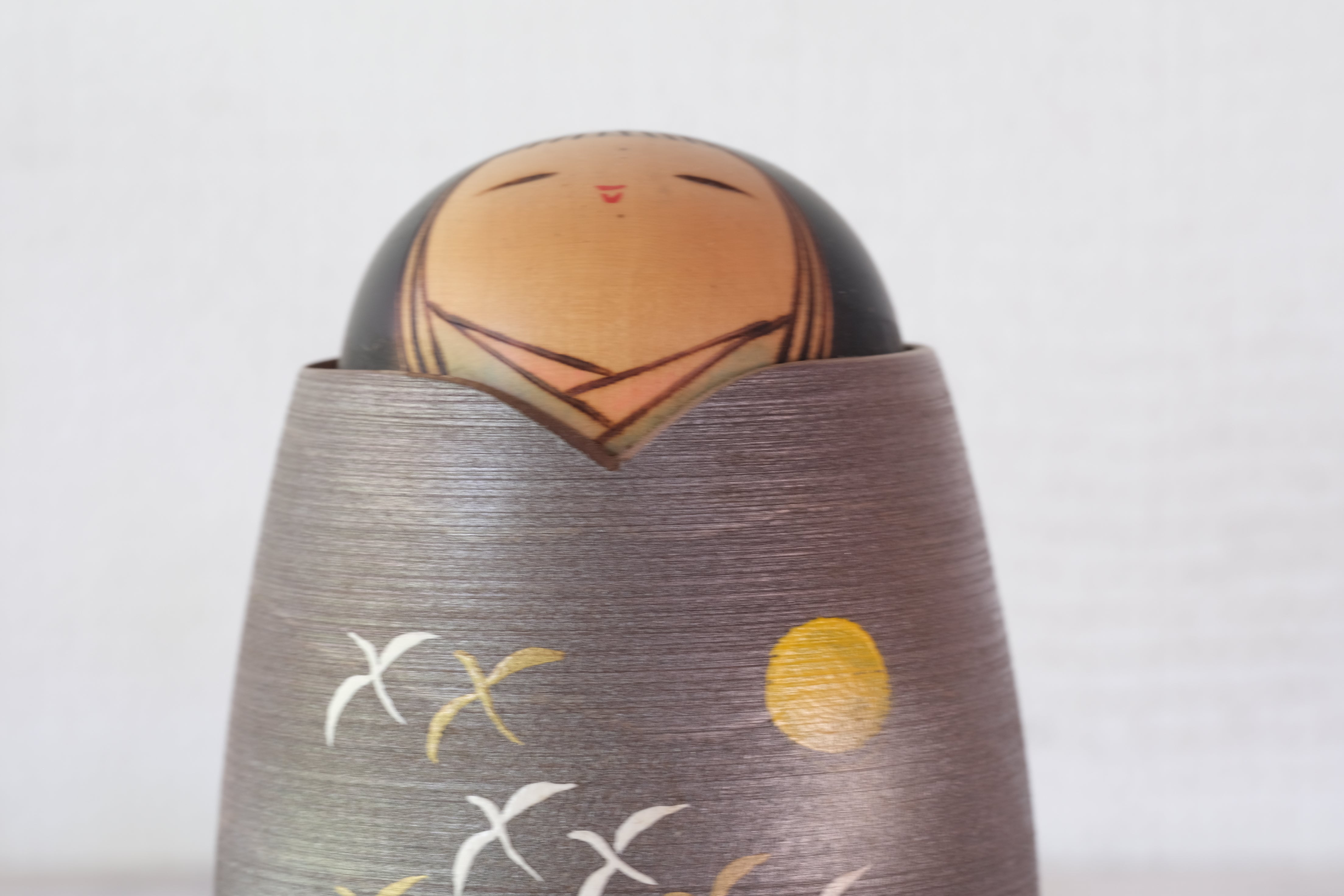 Rare Vintage Kokeshi by Masae Fujikawa 藤川正衛 (1942-2015) | 13 cm
