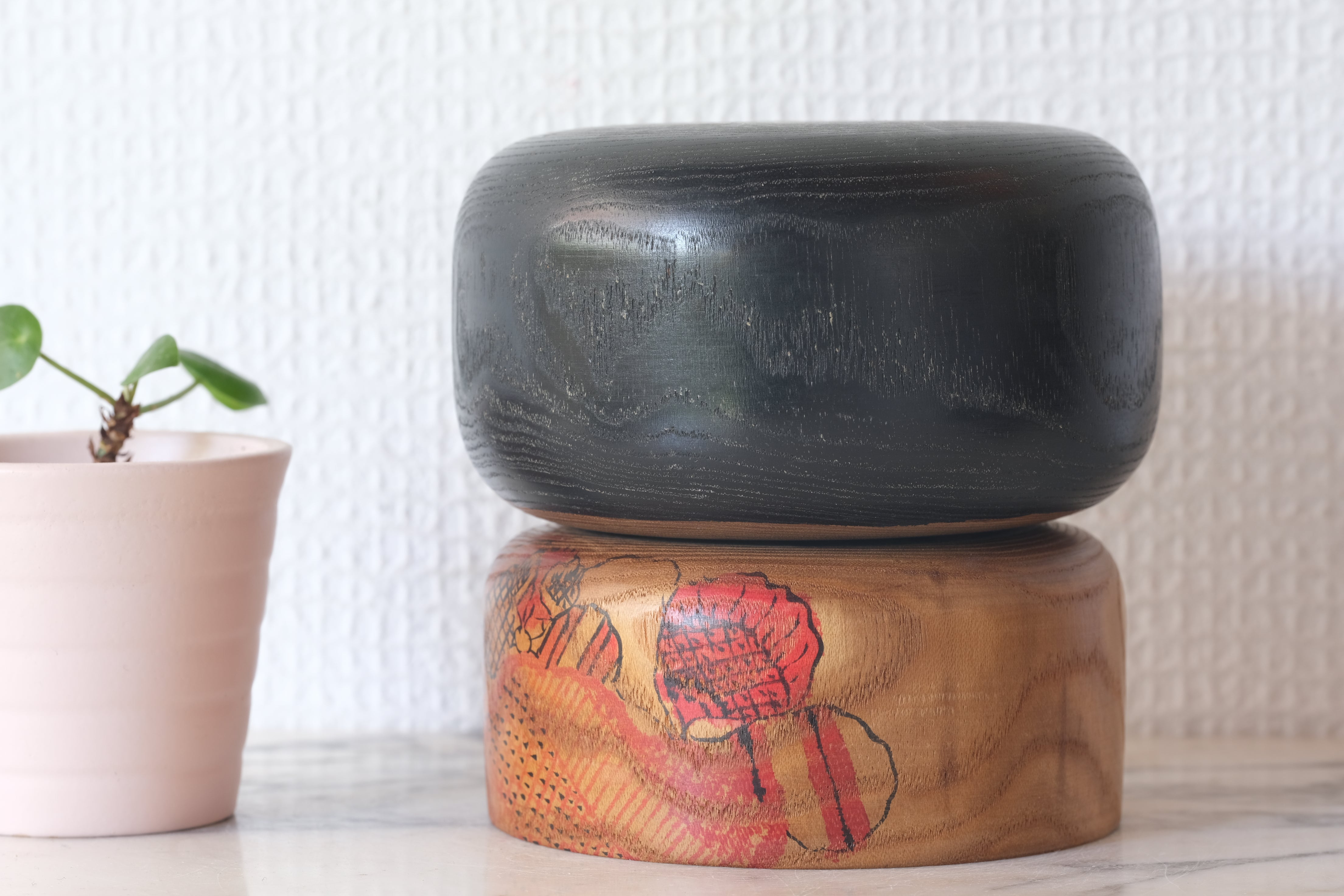 Exclusive Vintage Sosaku Kokeshi by Hideo Ishihara (1925-1999) | 11 cm