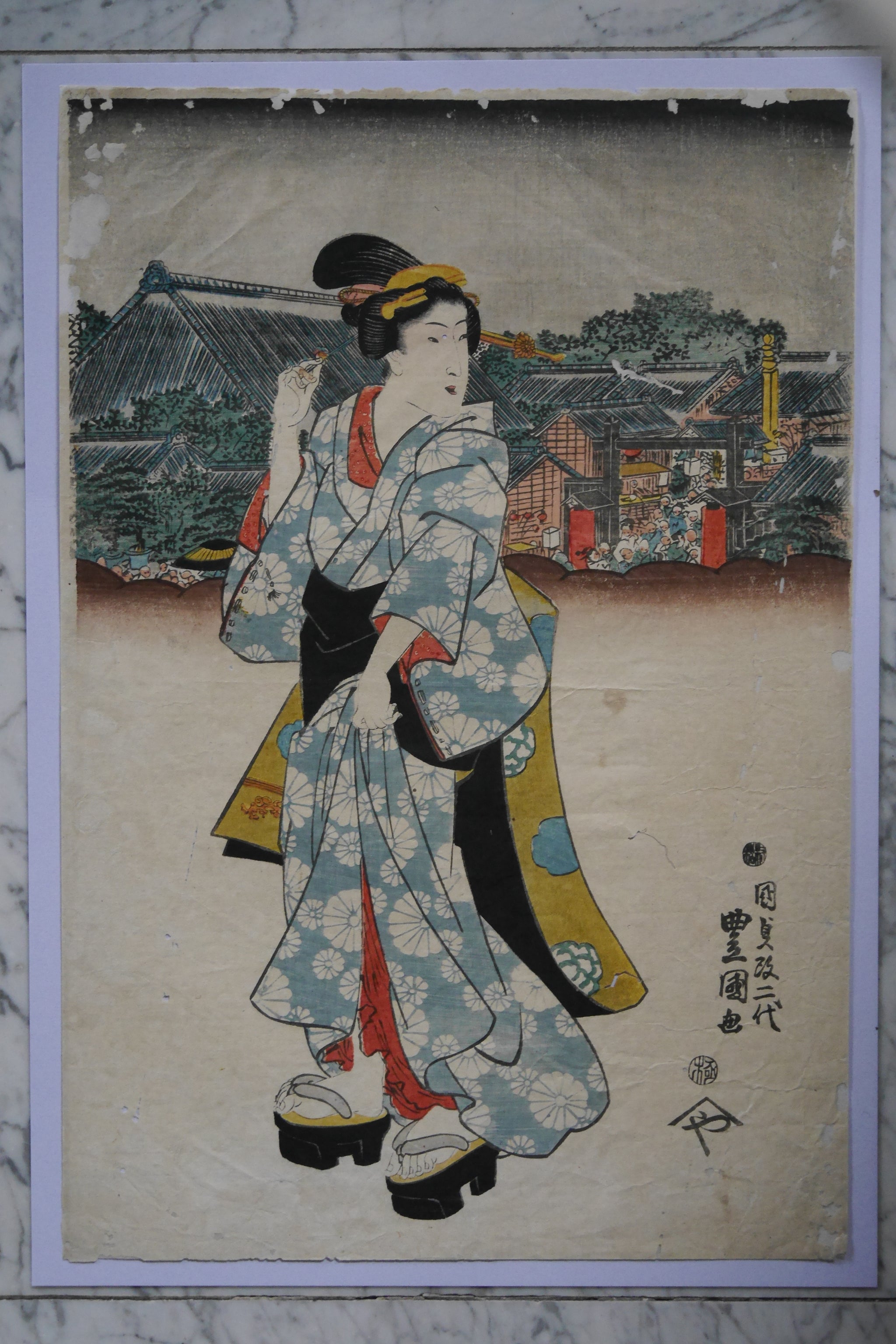 Vintage Japanese woodblock #3 cheapest